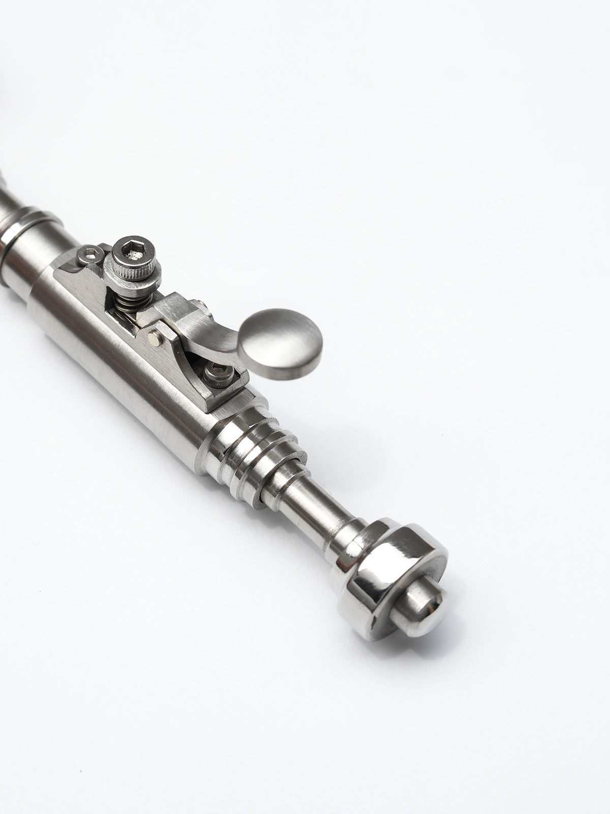 Nakayama Hideotoshi Handmade Tactical Pen – Telegraph Key Lever Mechanism | Mechanical Steampunk Aesthetic