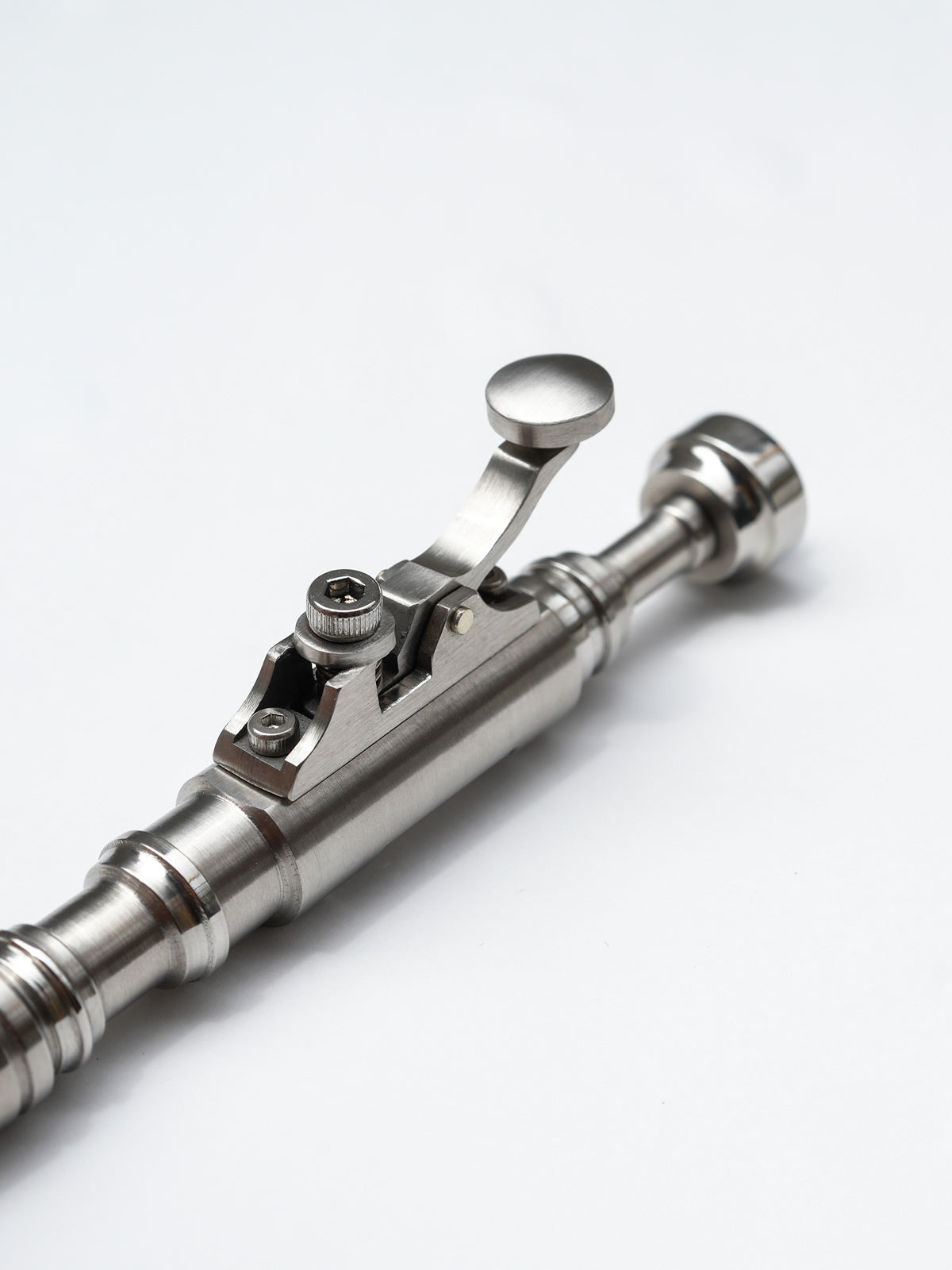 Nakayama Hideotoshi Handmade Tactical Pen – Telegraph Key Lever Mechanism | Mechanical Steampunk Aesthetic