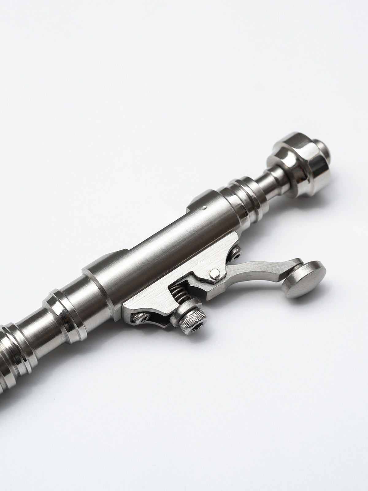 Nakayama Hideotoshi Handmade Tactical Pen – Telegraph Key Lever Mechanism | Mechanical Steampunk Aesthetic