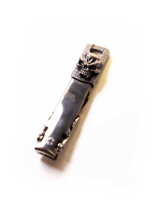 Steel Flame 925 Silver Warrior Skull  Nail Clipper
