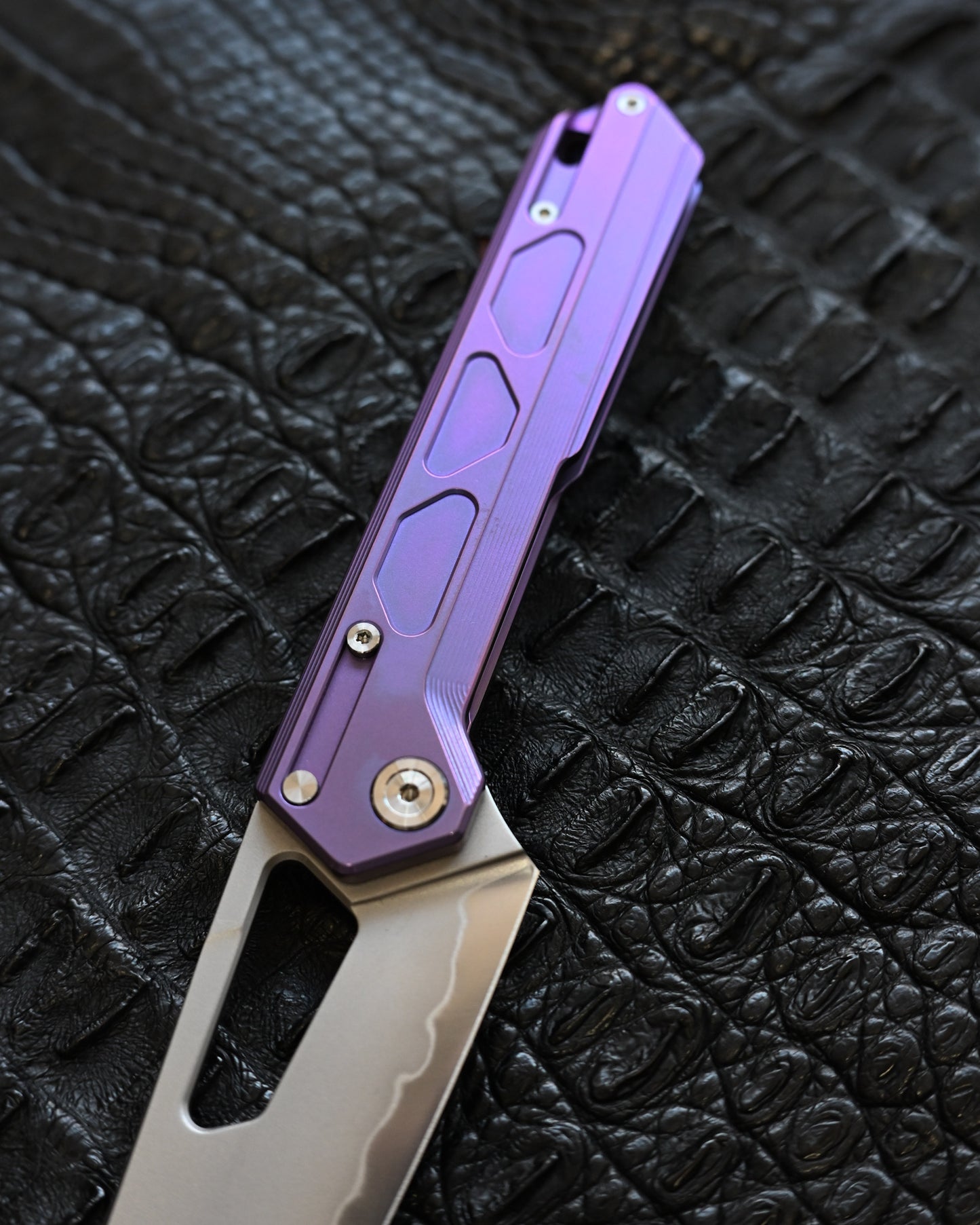 TACRAY DT03 Folding Cooking Knife – Purple (Limited Color)
