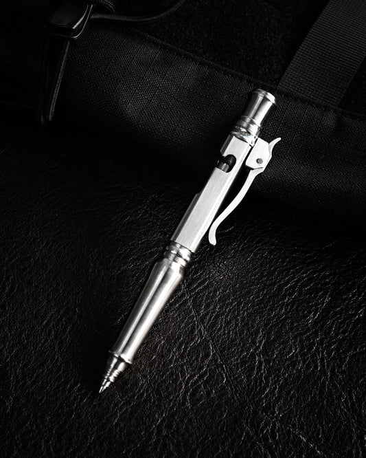 Hidetoshi Nakayama Custom Stainless Steel Bolt-Action Tactical Pen Knife