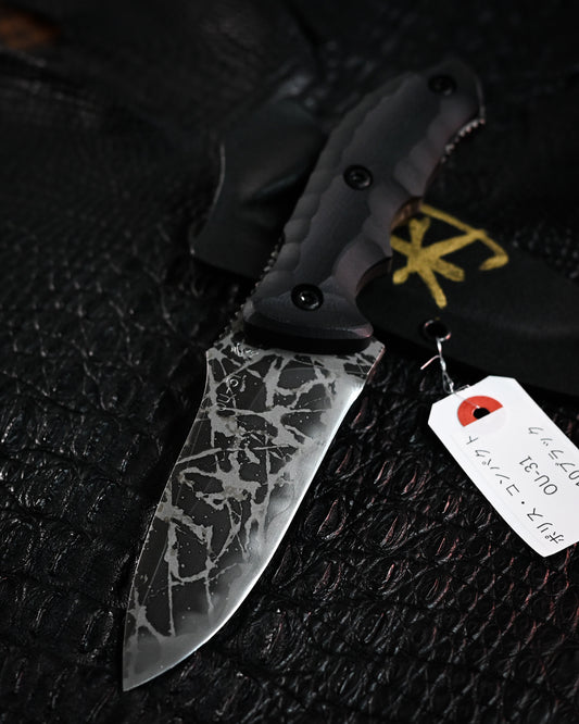 Kiku Matsuda Kikuknives Police Compact Ginza Exhibition Limited Edition|Popular Limited Model, Hand-Signed, OU-31 Steel, Custom Sheath, Ultra-Rare Collector’s Item