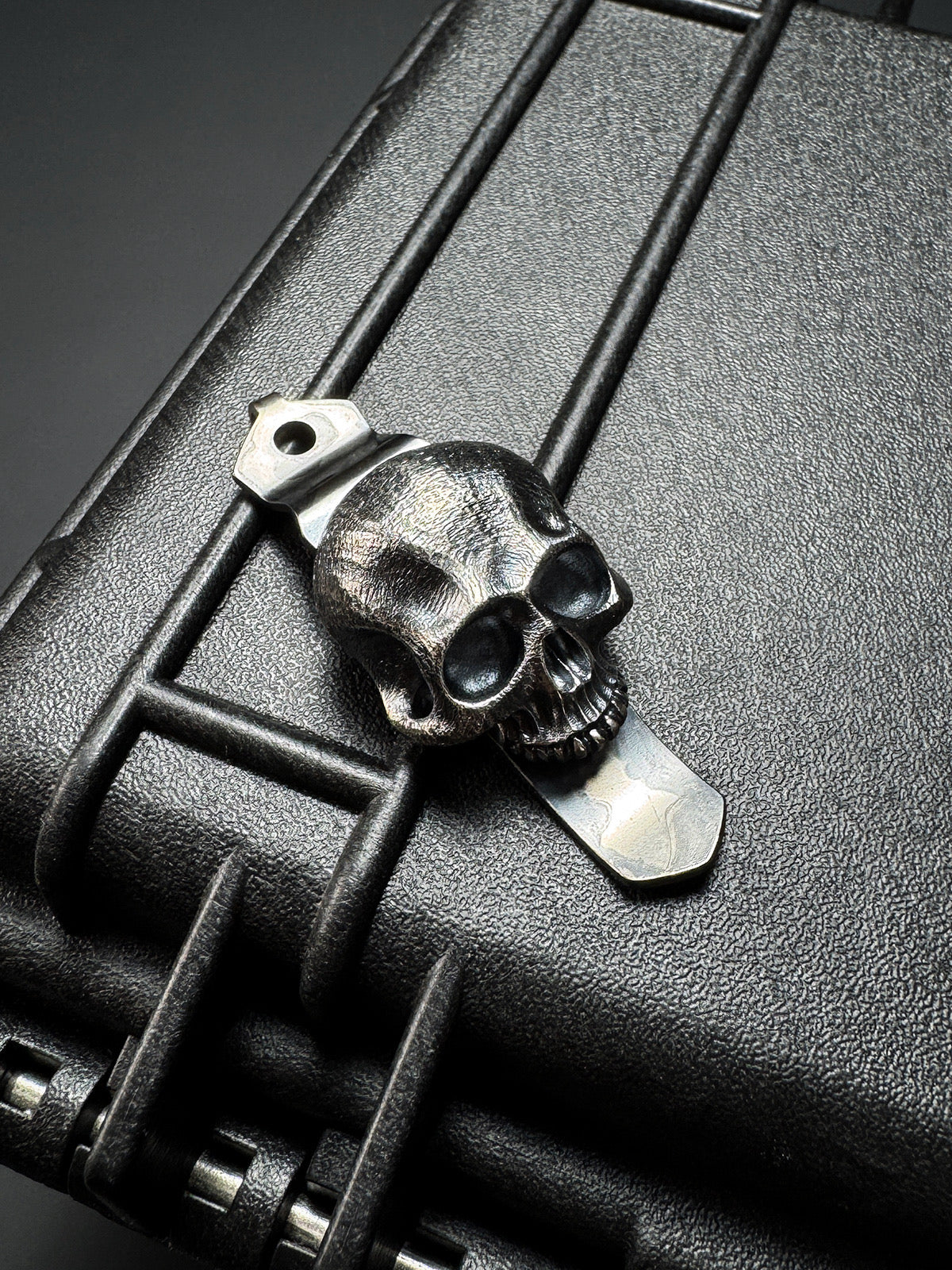 Steel Flame × Starlinger × Strider Triple Collaboration Warrior Silver XL Pocket Clip
