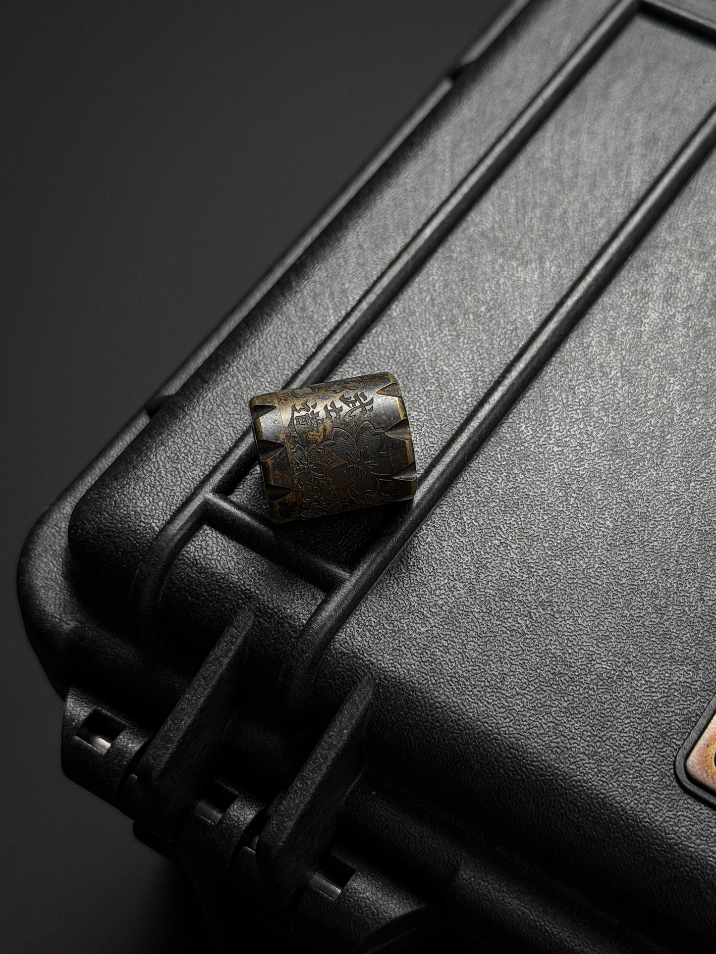 Steel Flame Bronze Bushido Sakura EDC Bead