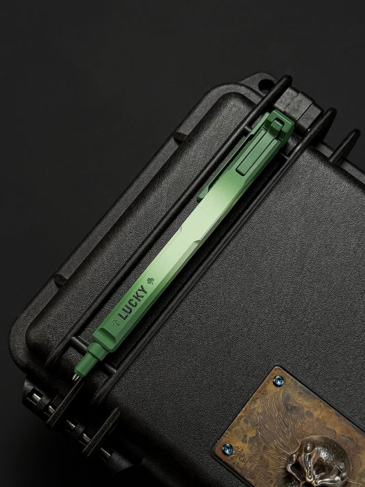 TacticalGeek Lucky Clover Actuator 12 Titanium Tactical Pen