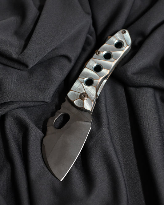 Homer Knife Parrot #181 | Limited Edition Titanium Folding Knife - DLC-Coated 154CM Blade
