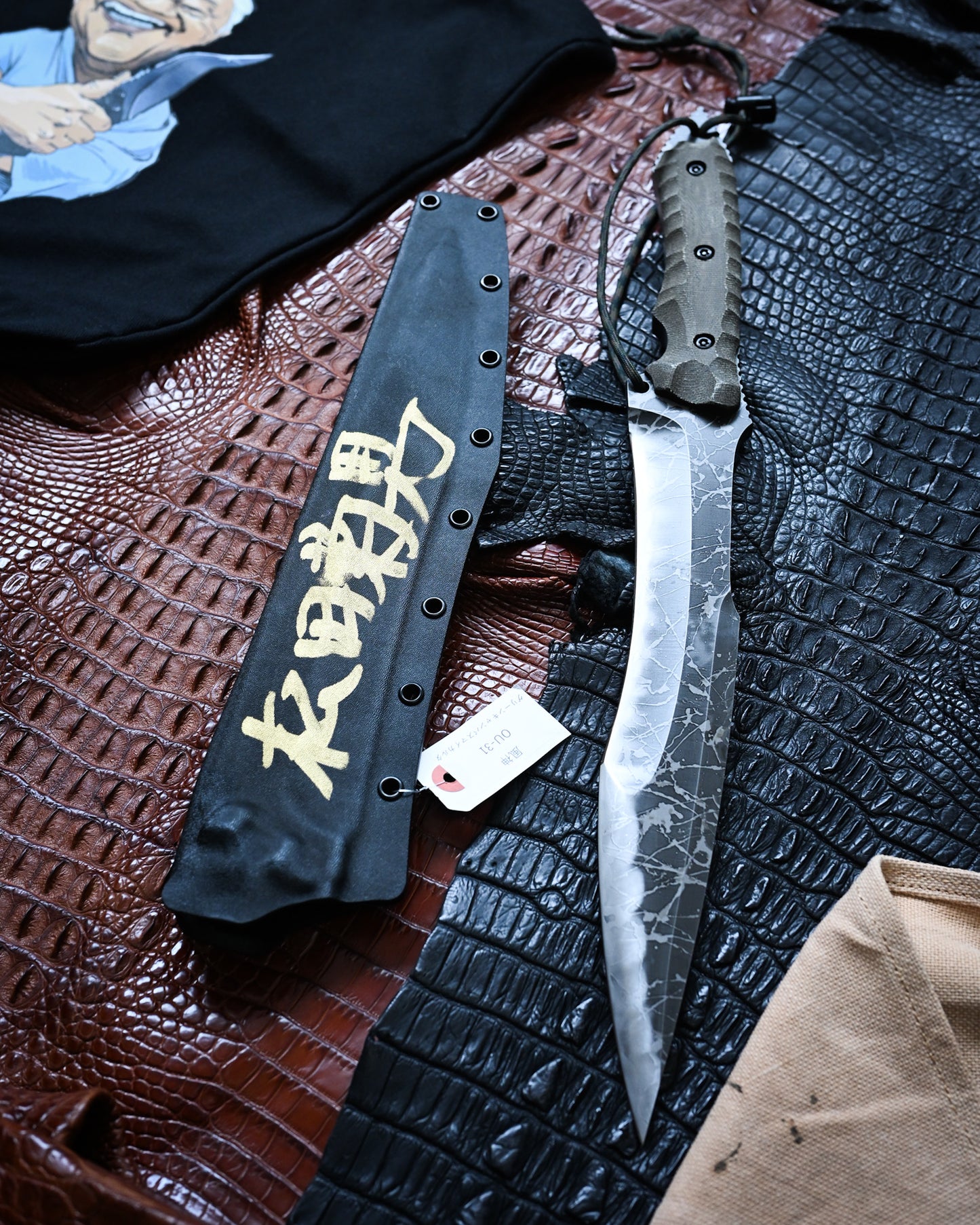 Kiku Matsuda × Kiku Knives|FUJIN Tactical Knife – Ginza Exhibition Special (Rare Collector’s Edition, Extra Thick Blade)