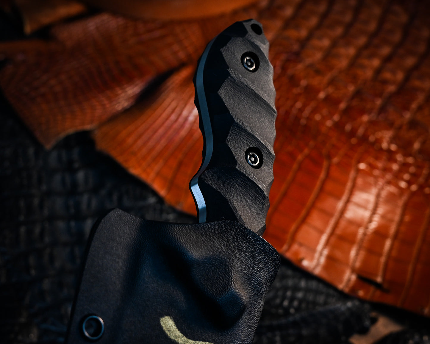 Hashinaukamui | SPG-2 Laminated Steel Outdoor Fixed Blade | G-10 Black Handle Kiku Knives by Kiku Matsuda