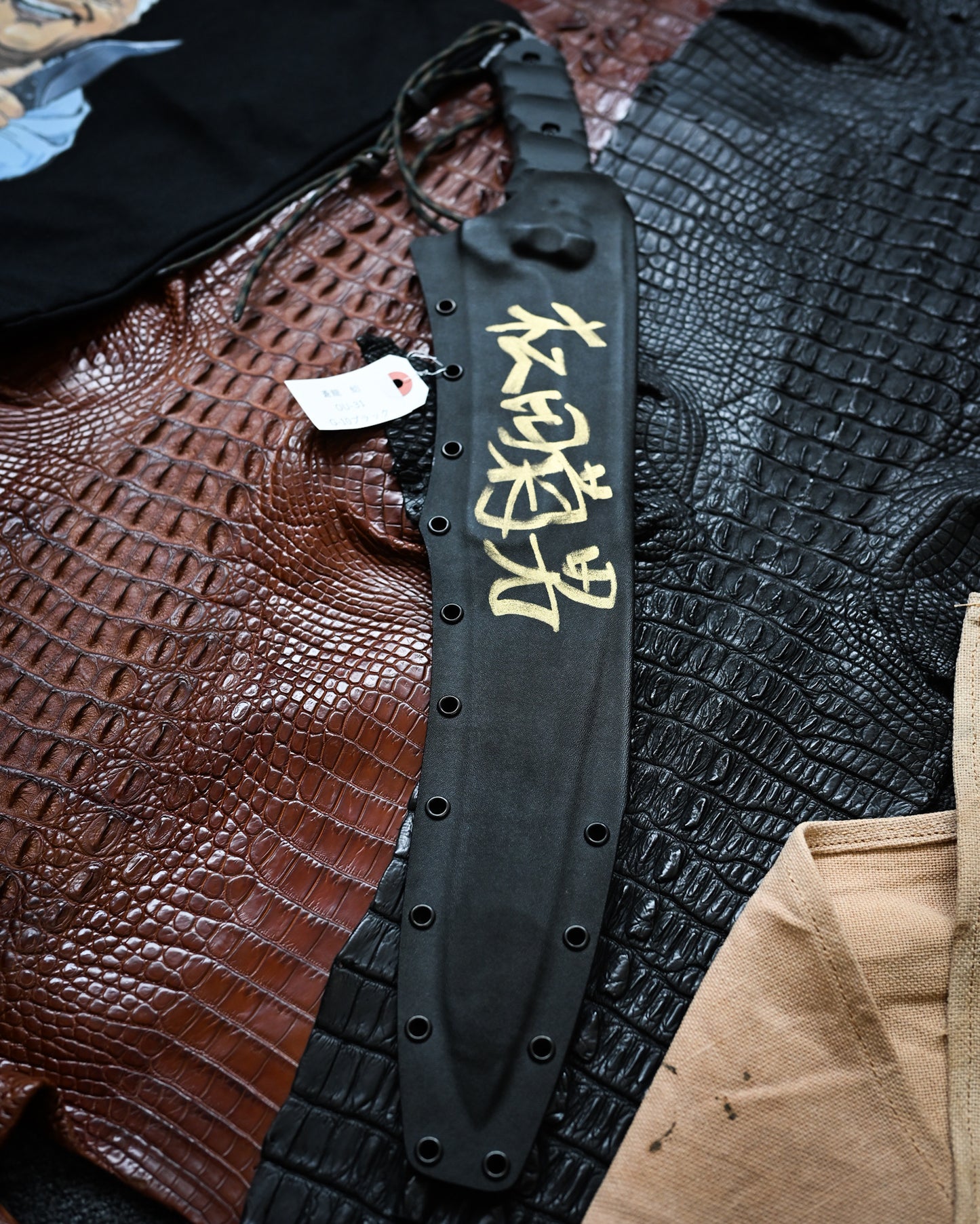 Kiku Matsuda Kikuknives Soryu (Blue Dragon) Ginza Exhibition Edition | Popular Masterpiece Hand-Signed OU-31 Steel Custom Sheath Ultra-Rare Collectible