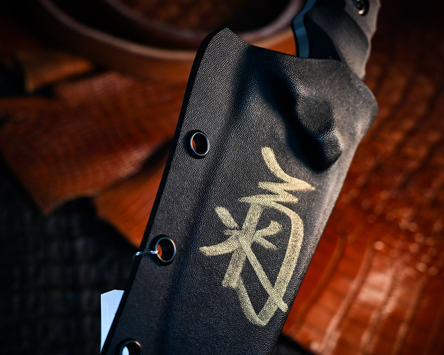Hashinaukamui | SPG-2 Laminated Steel Outdoor Fixed Blade | G-10 Black Handle Kiku Knives by Kiku Matsuda
