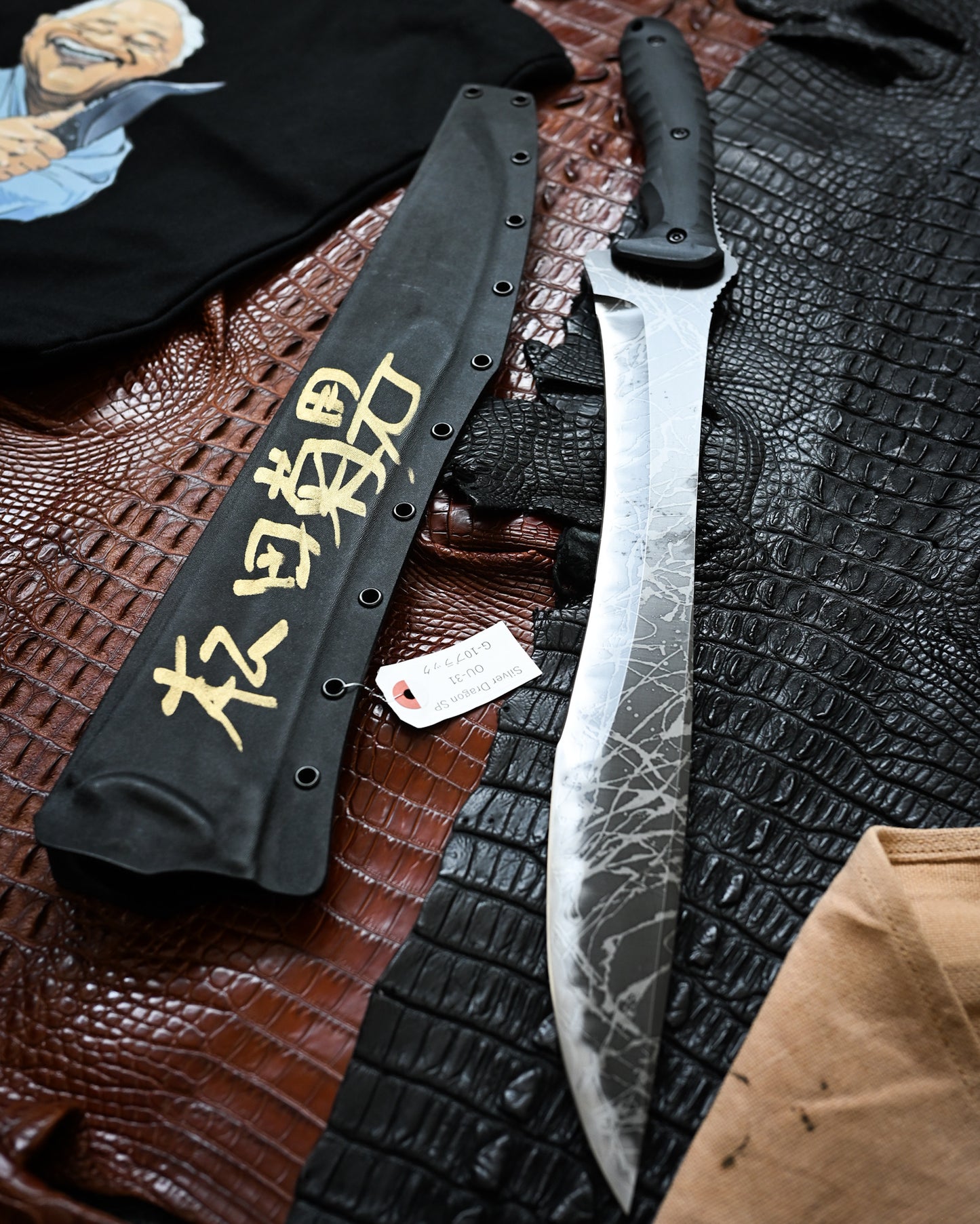 Kiku Matsuda Kikuknives Silver Dragon SP Ginza Exhibition Edition | Hand-Signed OU-31 Steel Custom Sheath Ultra-Rare Collector’s Knife