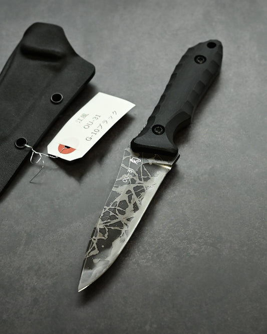 Kiku Matsuda Kikuknives Kofuu Black Outdoor Fixed Blade Handcrafted in Japan