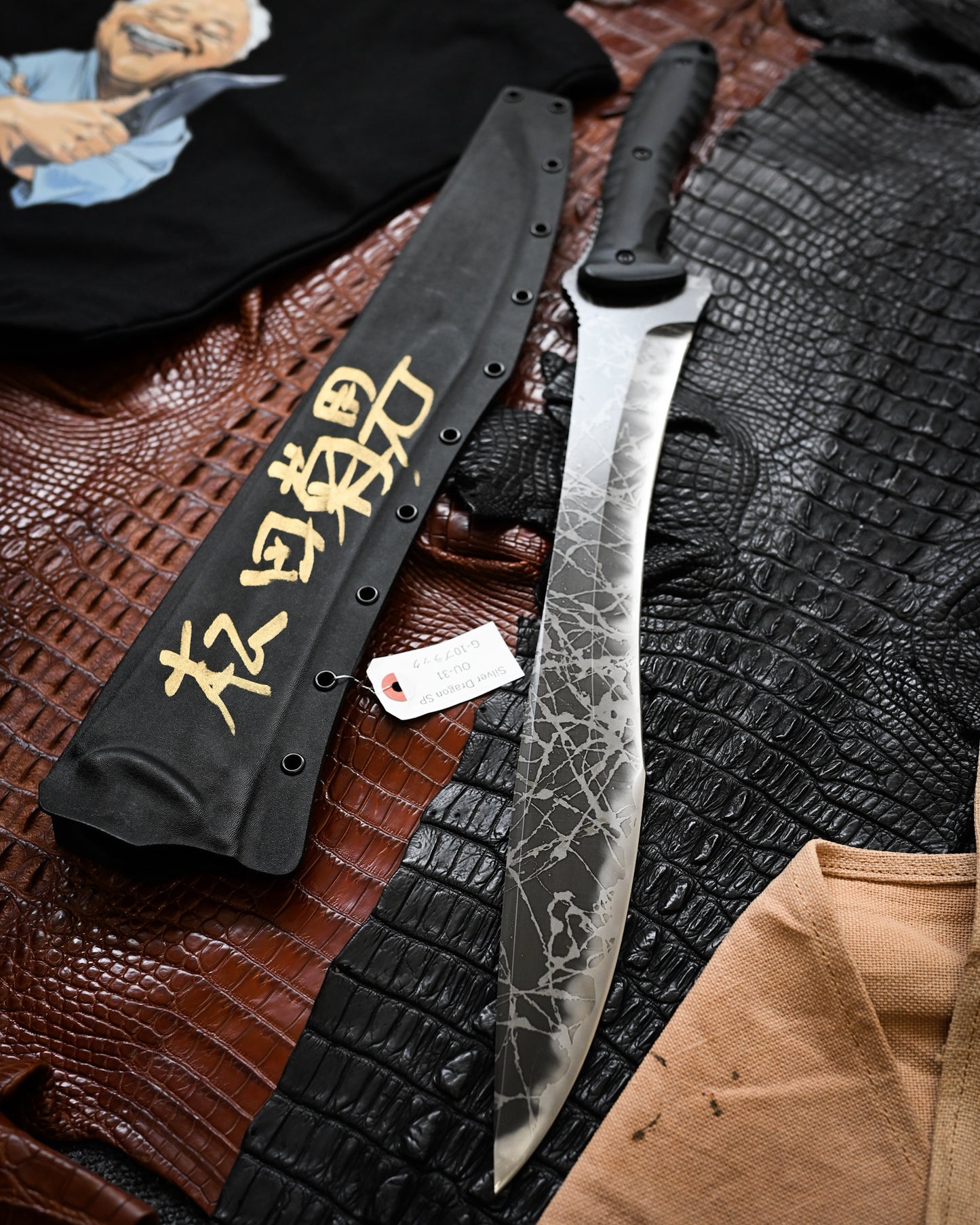 Kiku Matsuda Kikuknives Silver Dragon SP Ginza Exhibition Edition | Hand-Signed OU-31 Steel Custom Sheath Ultra-Rare Collector’s Knife