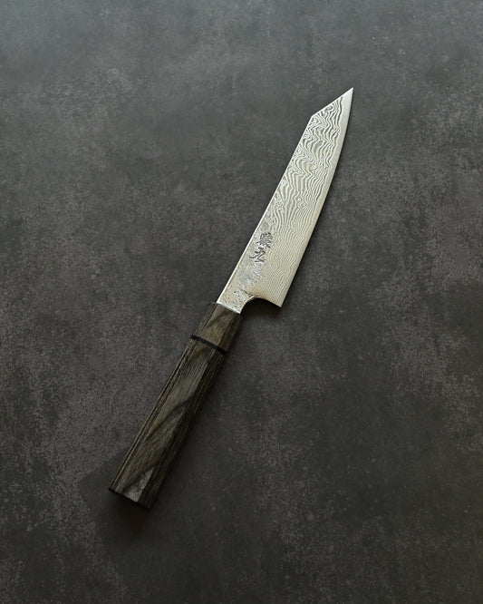 Saruku Homura-Un Petty Knife 135mm|Japanese Kitchen Knife SPG2 Damascus