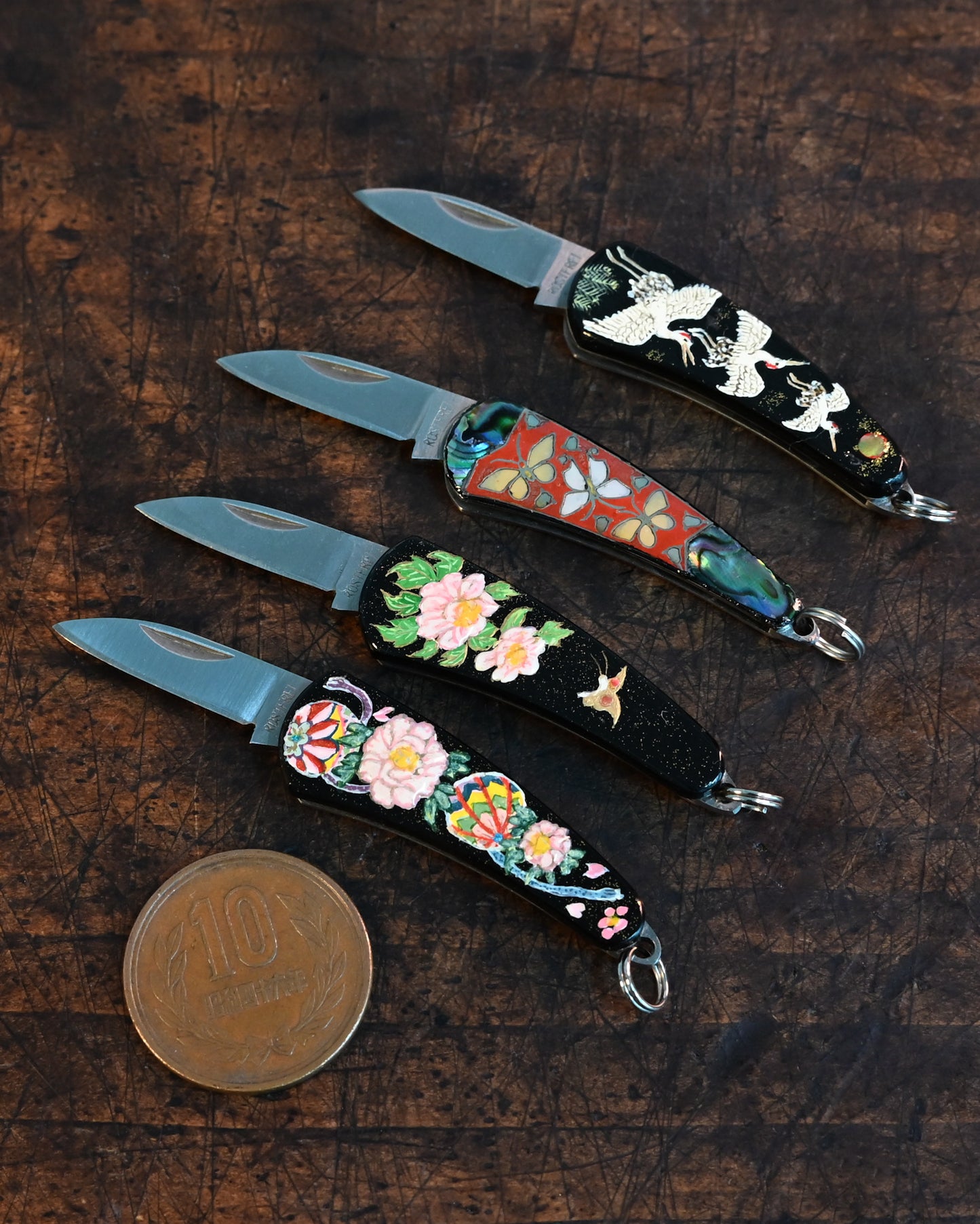 Elegant Mini Peony Necklace - Handmade Art by Katsuhiko Miura, Japanese Floral Design Letter Opener