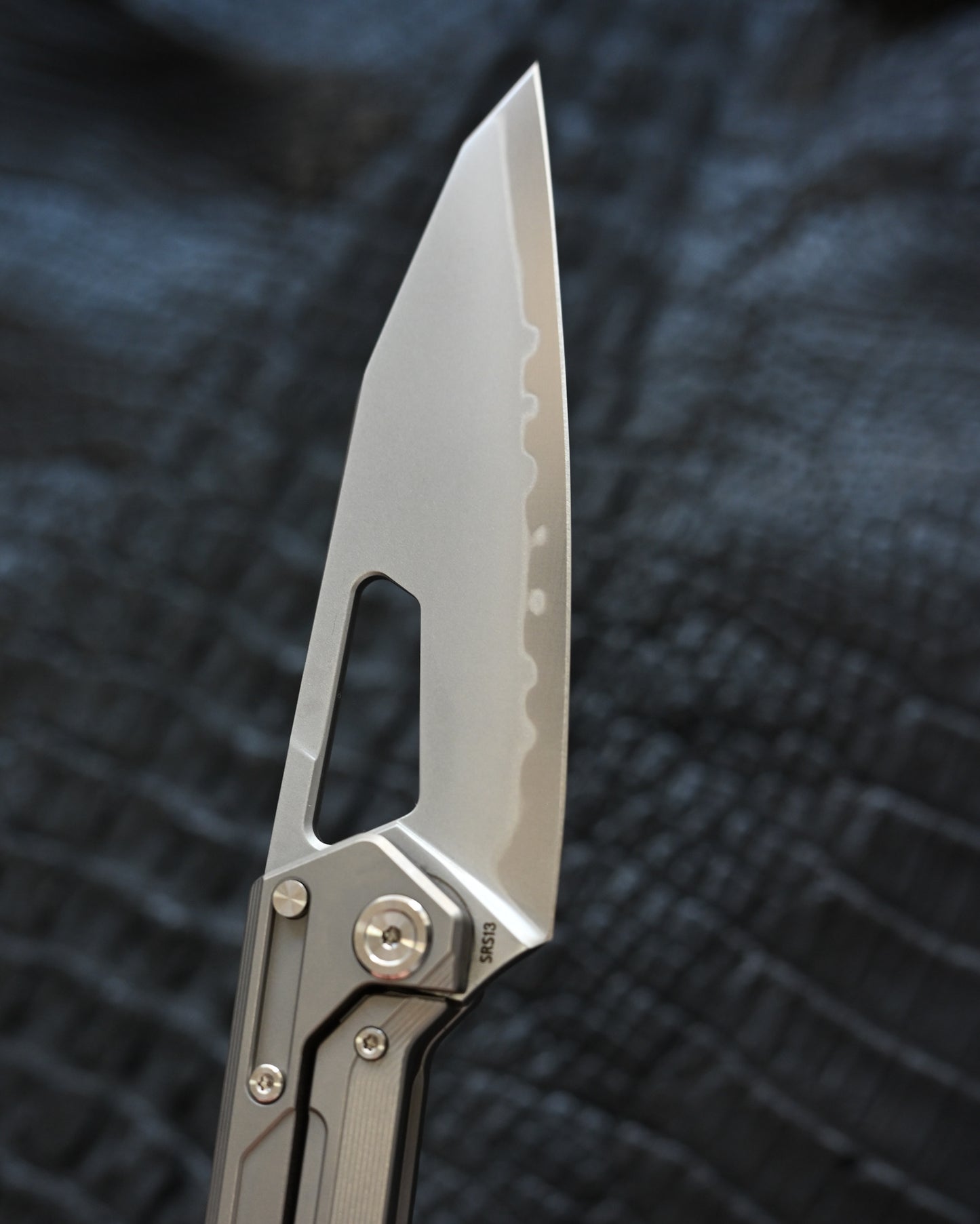 TACRAY DT03 Folding Cooking Knife (Titanium Handle | SRS13 Blade)