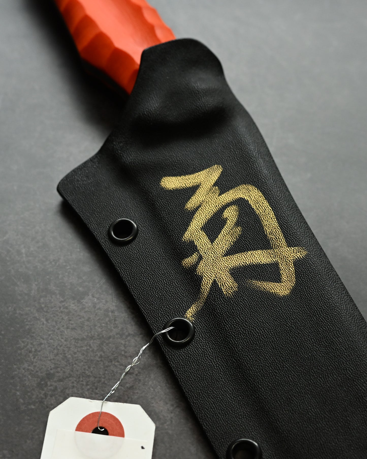 Kikuknives Akashoubin | OU-31 × Orange G10 | Kiku Matsuda Custom Knife