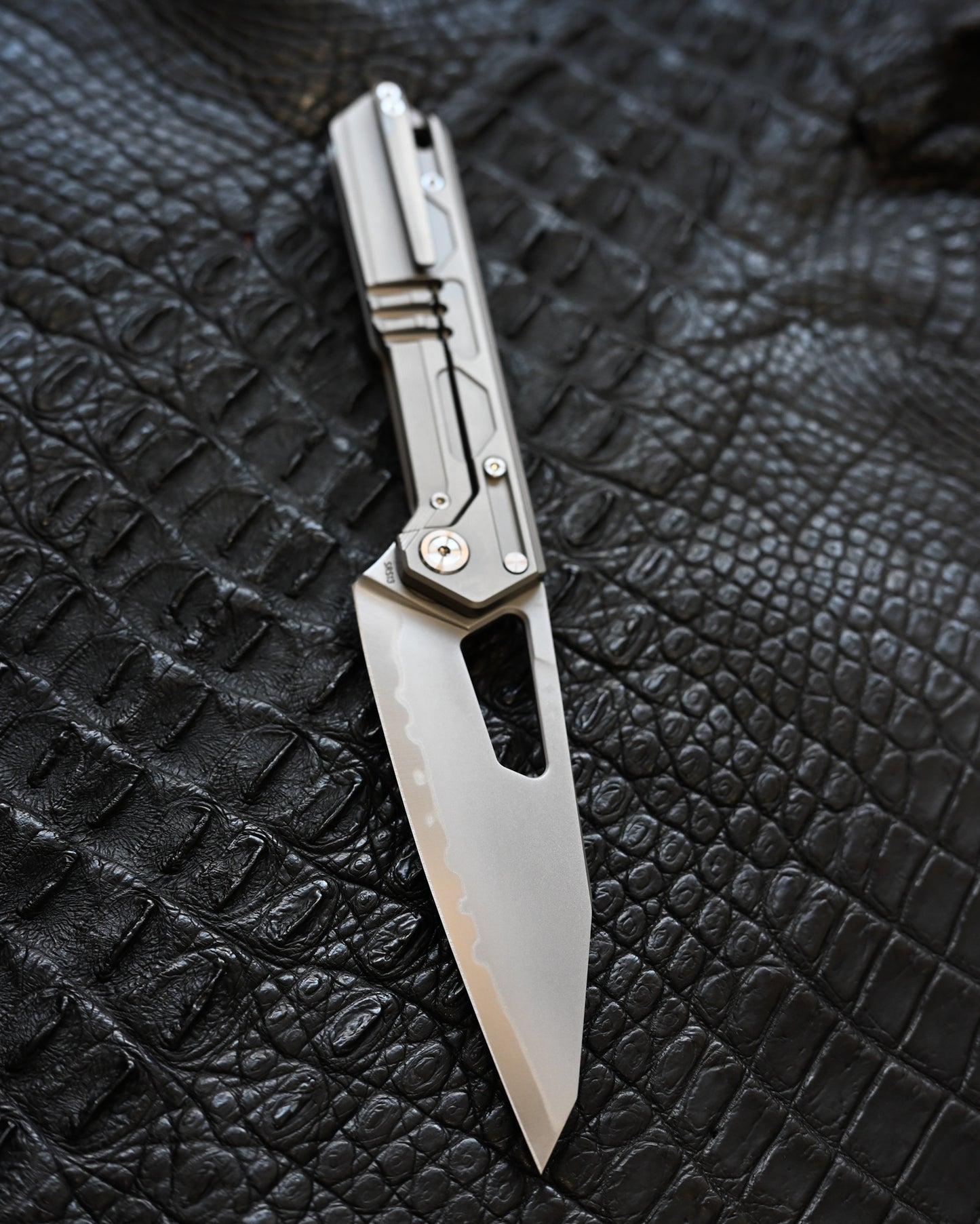 TACRAY DT03 Folding Cooking Knife (Titanium Handle | SRS13 Blade)