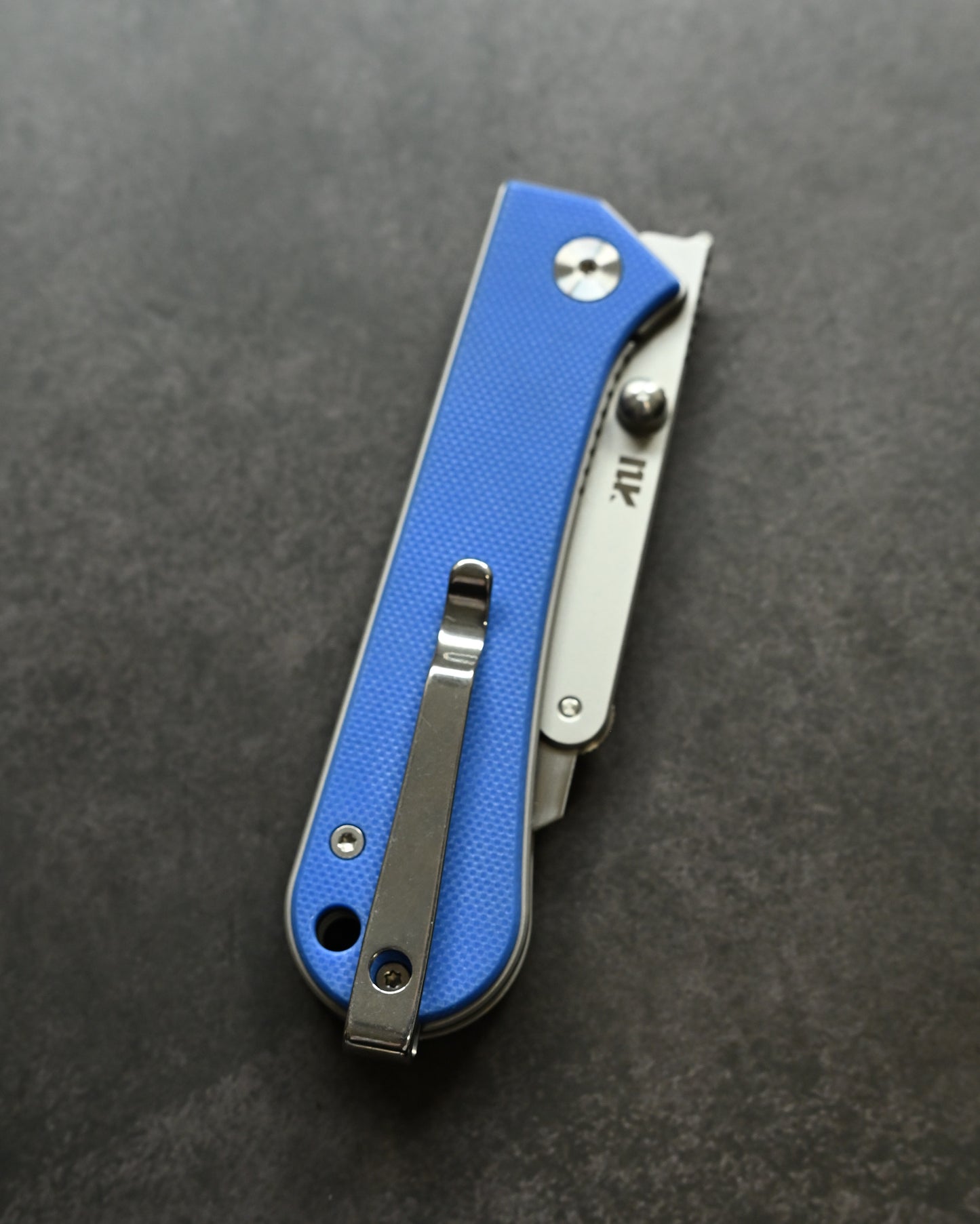 NUKNIVES G10 Blue Handle Quick-Open Replaceable Blade Utility Knife | Kumpanter U23