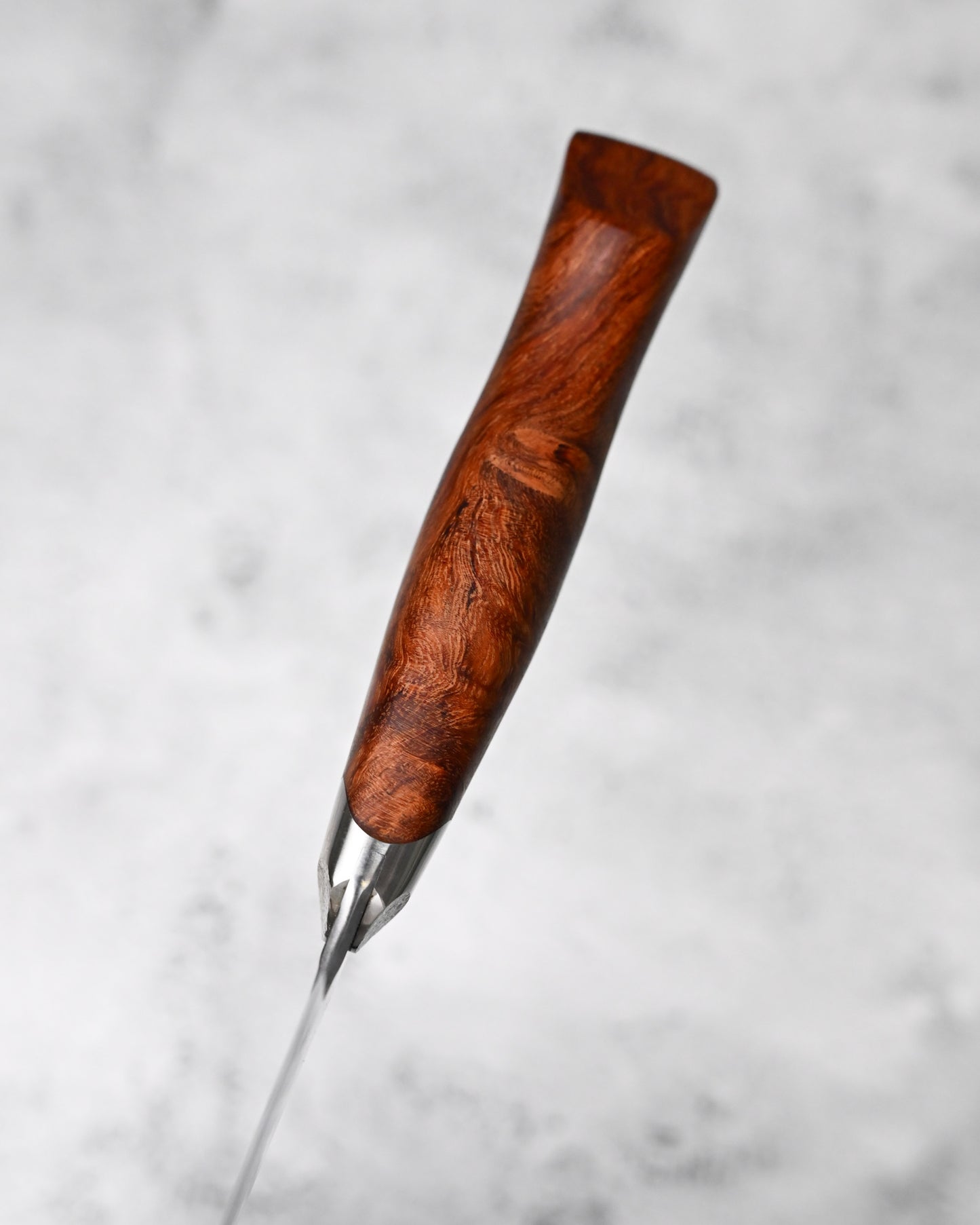 Japan Made Hiroshi Saito Handmade SG2 Damascus Chef Knife|Karin Wood Handle|Hand-Polished Blade