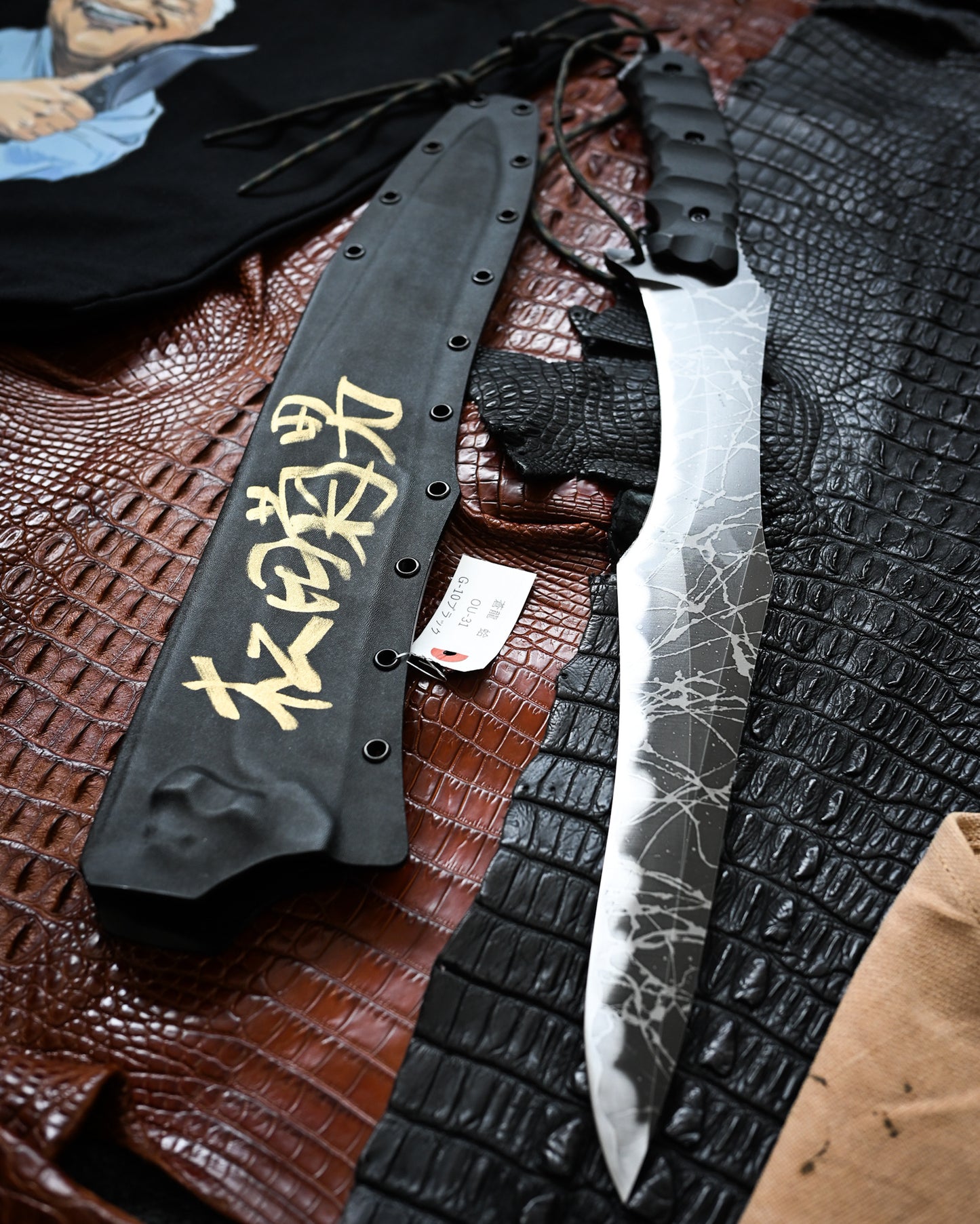 Kiku Matsuda Kikuknives Soryu (Blue Dragon) Ginza Exhibition Edition | Popular Masterpiece Hand-Signed OU-31 Steel Custom Sheath Ultra-Rare Collectible
