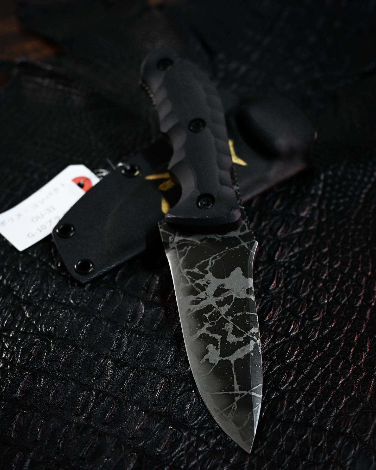 Kiku Matsuda Kikuknives Police Compact Ginza Exhibition Limited Edition|Popular Limited Model, Hand-Signed, OU-31 Steel, Custom Sheath, Ultra-Rare Collector’s Item