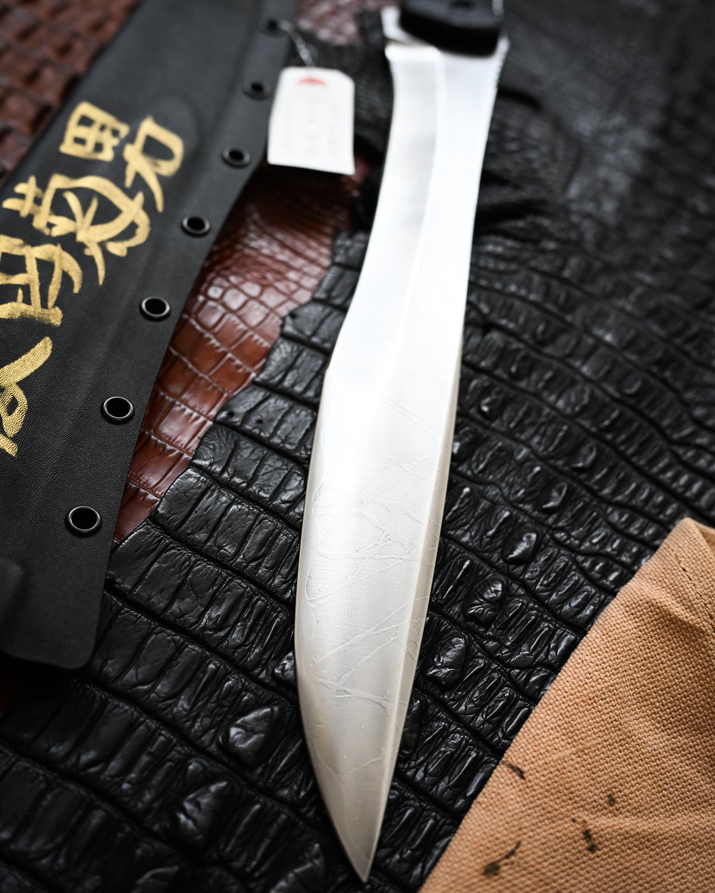 Kiku Matsuda Kikuknives Silver Dragon Ginza Exhibition Limited Edition | Popular Collector’s Model Hand-Signed OU-31 Steel Custom Sheath Ultra-Rare