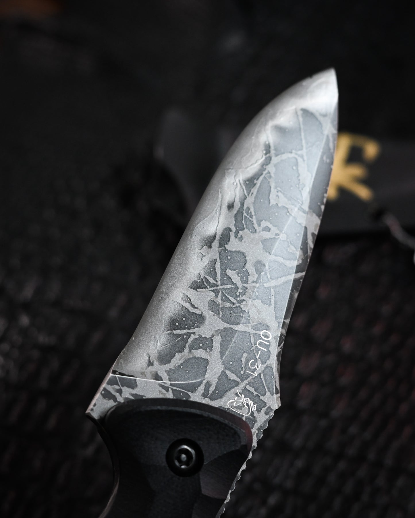 Kiku Matsuda Kikuknives Police Compact Ginza Exhibition Limited Edition|Popular Limited Model, Hand-Signed, OU-31 Steel, Custom Sheath, Ultra-Rare Collector’s Item