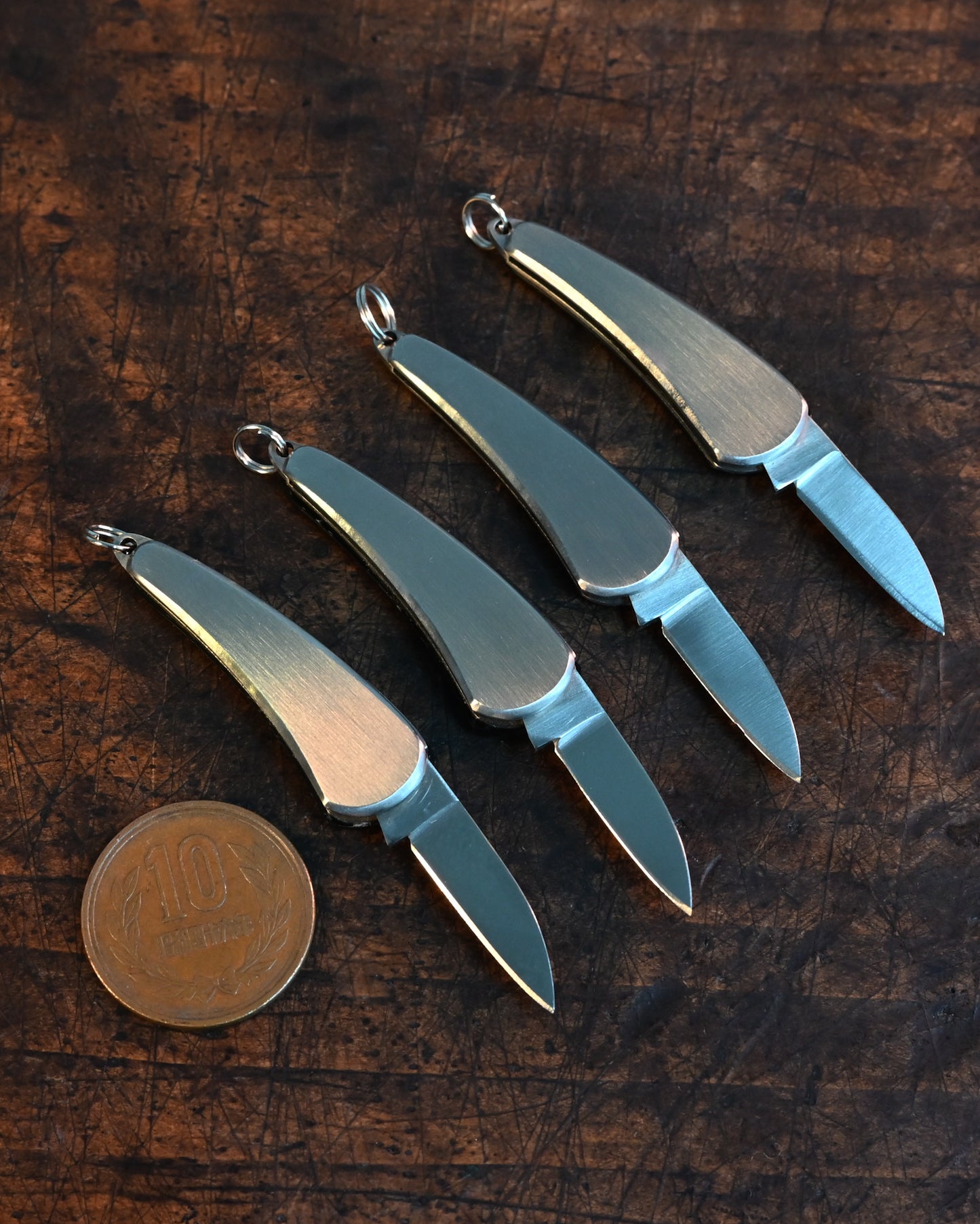 Elegant Mini Peony Necklace - Handmade Art by Katsuhiko Miura, Japanese Floral Design Letter Opener