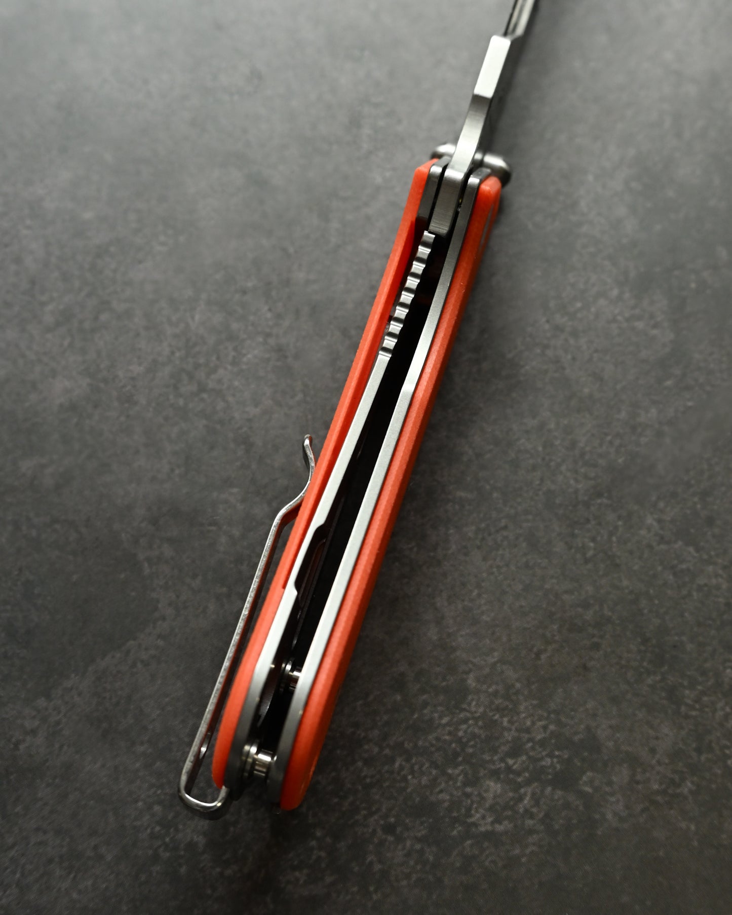 NUKNIVES Orange G10 Handle Quick-Open Replaceable Blade Utility Knife | Kumpanter U23