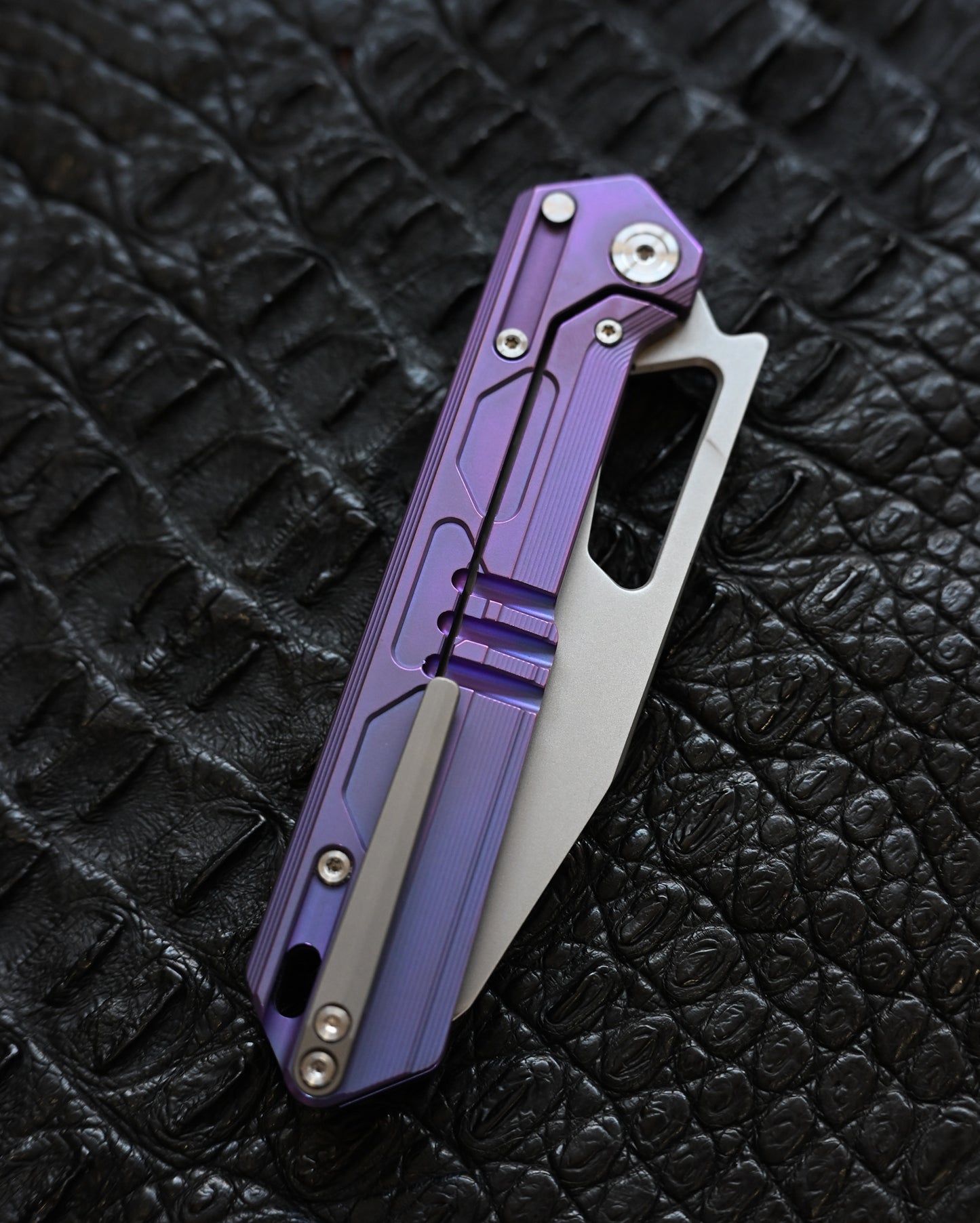 TACRAY DT03 Folding Cooking Knife – Purple (Limited Color)