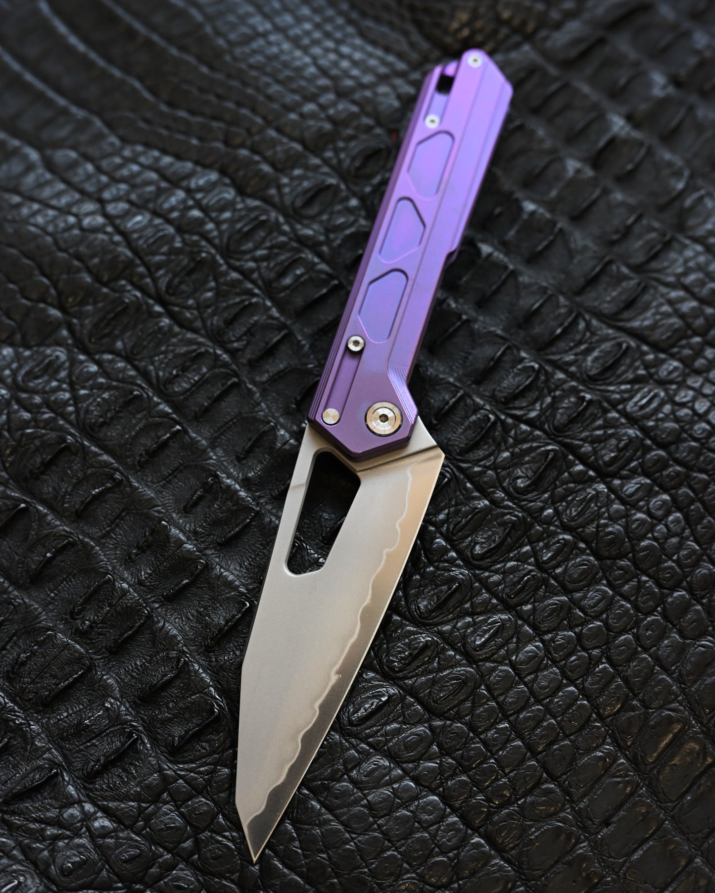 TACRAY DT03 Folding Cooking Knife – Purple (Limited Color)