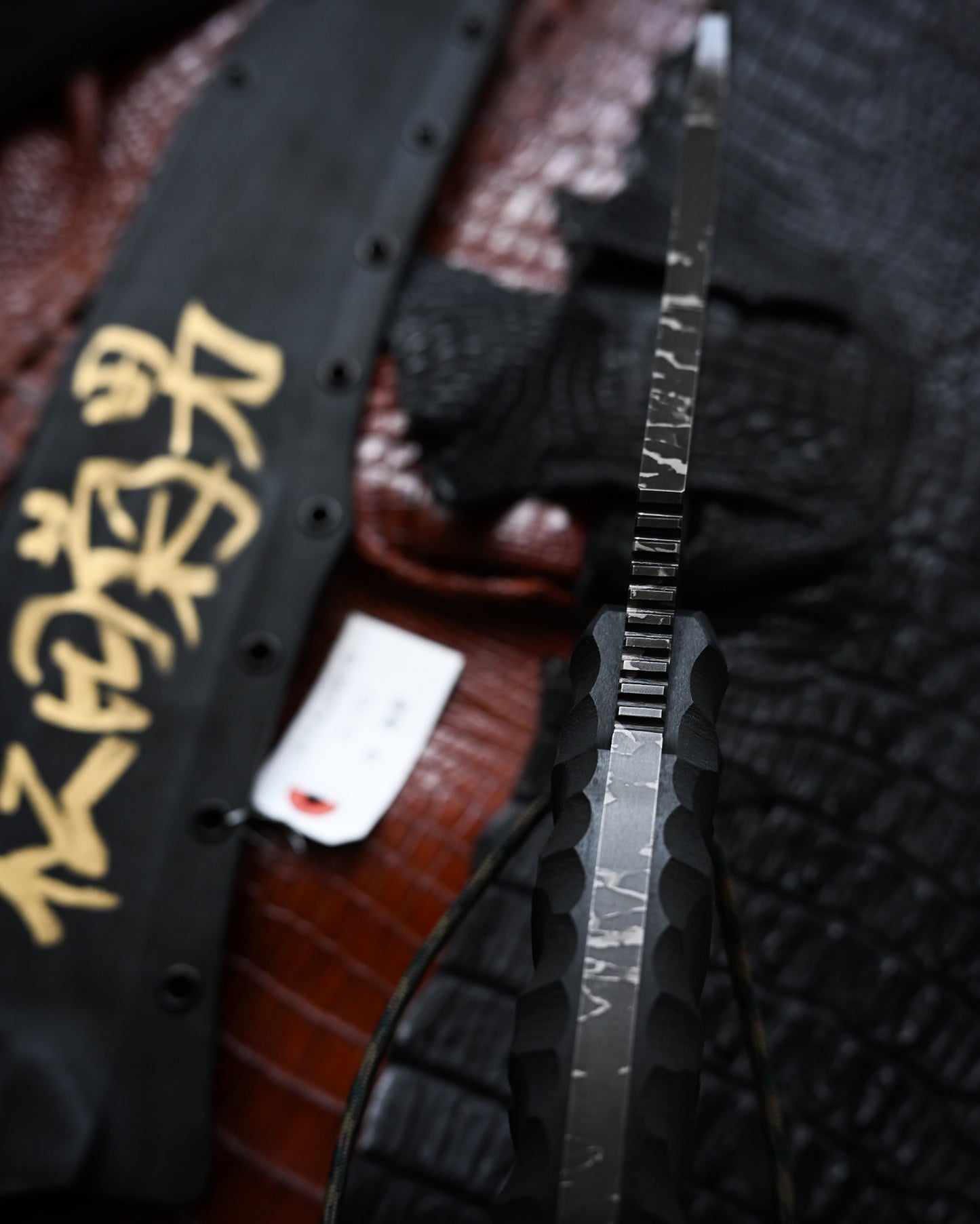 Kiku Matsuda Kikuknives Soryu (Blue Dragon) Ginza Exhibition Edition | Popular Masterpiece Hand-Signed OU-31 Steel Custom Sheath Ultra-Rare Collectible