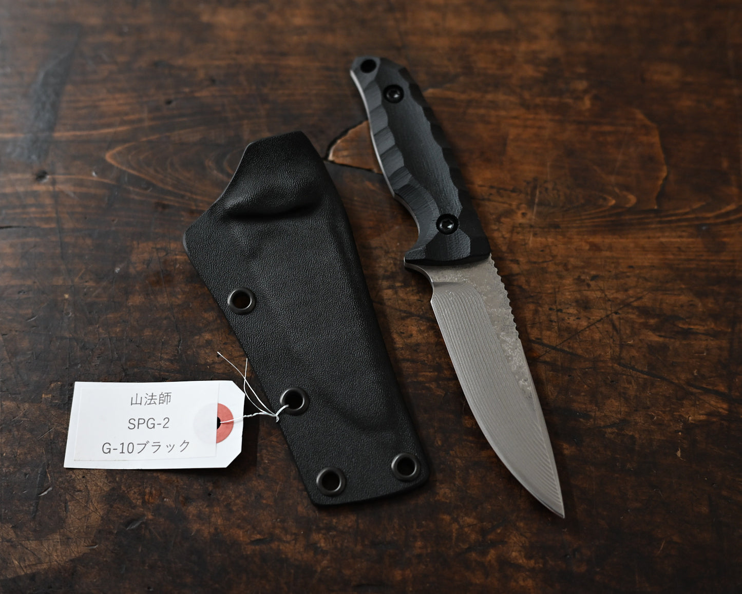 Yamabōshi | Kiku Knives Kiku Matsuda Tactical Fixed Blade - SPG-2 Laminated Steel | Lightweight Tactical Outdoor Knife
