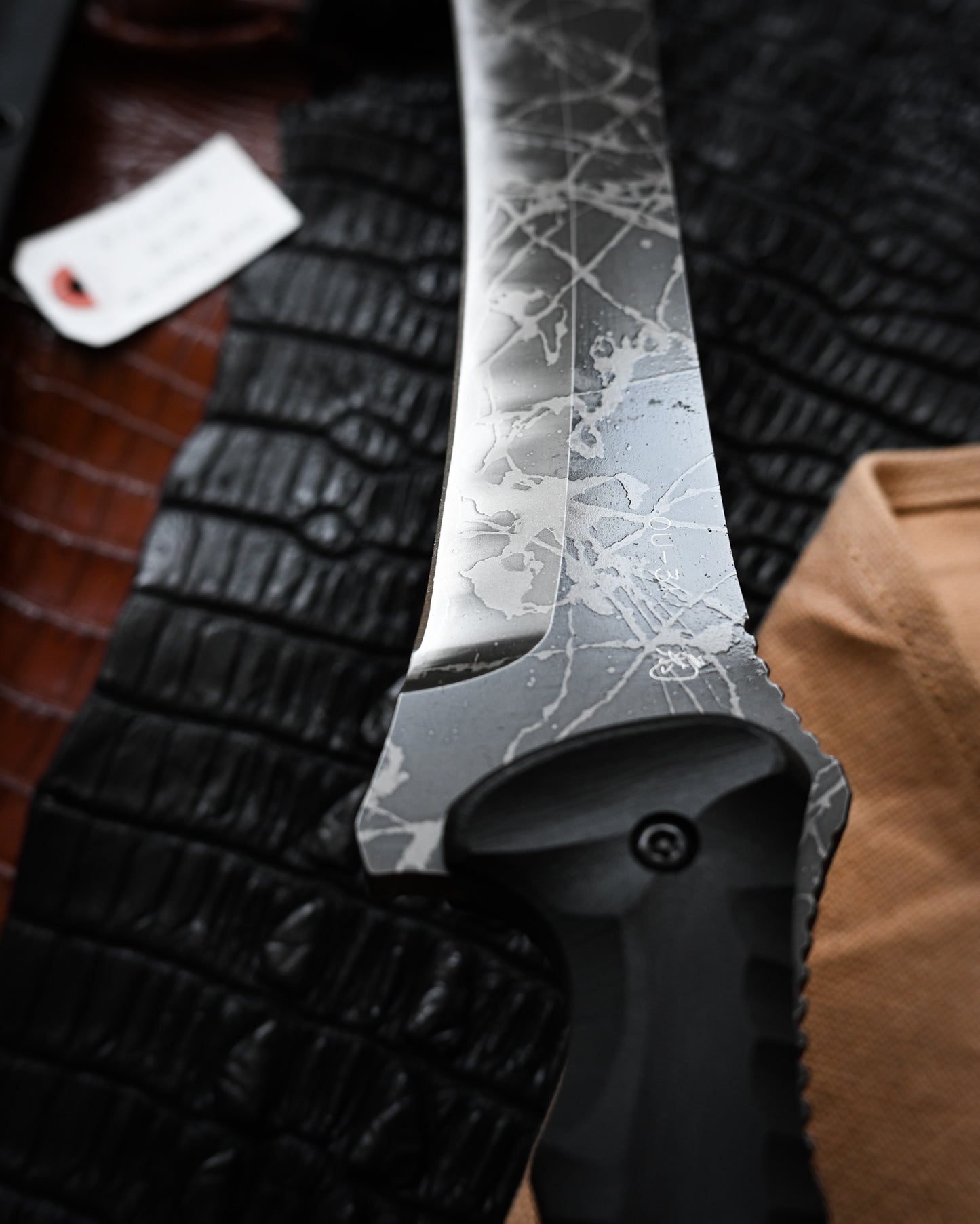 Kiku Matsuda Kikuknives Silver Dragon SP Ginza Exhibition Edition | Hand-Signed OU-31 Steel Custom Sheath Ultra-Rare Collector’s Knife