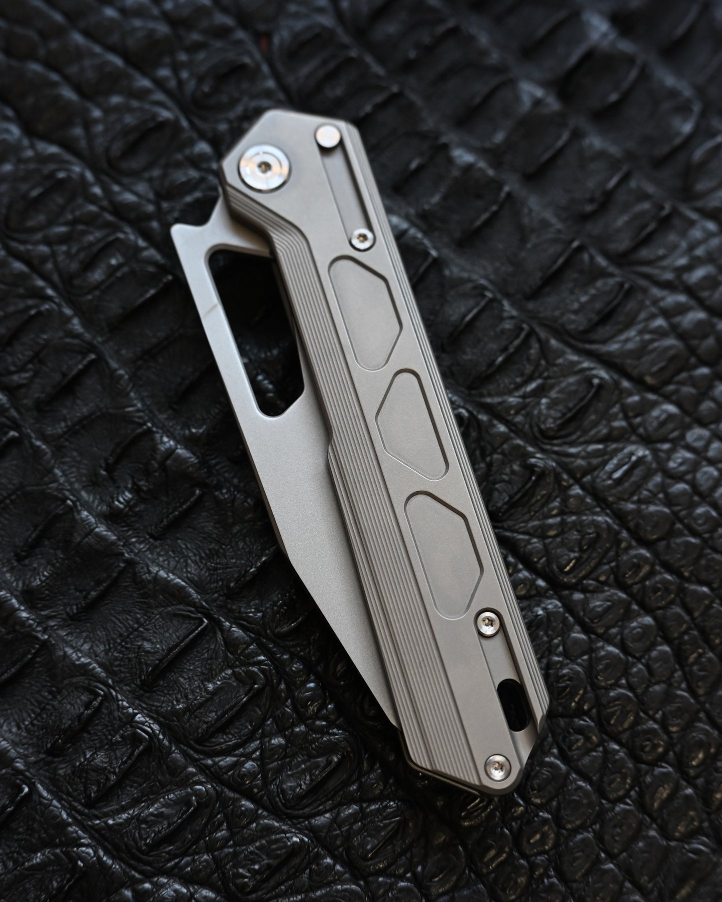 TACRAY DT03 Folding Cooking Knife (Titanium Handle | SRS13 Blade)