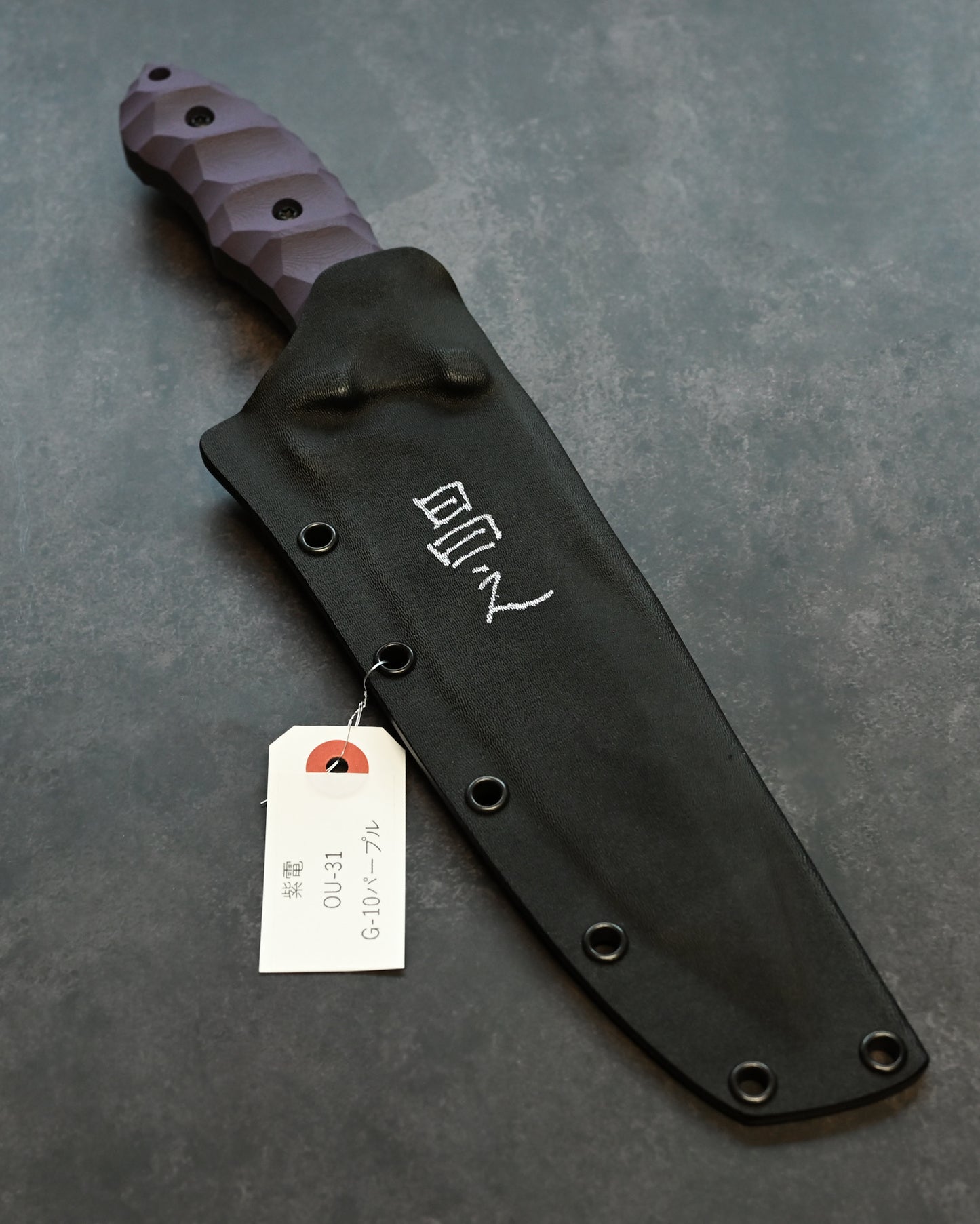 Extremely Rare|Lake Biwa Exhibition Edition|“Shiden” by Masayuki Matsuda (2nd Generation of Kiku Matsuda)|OU-31 Ultra-Thick Outdoor Fixed Blade|G10 Handle