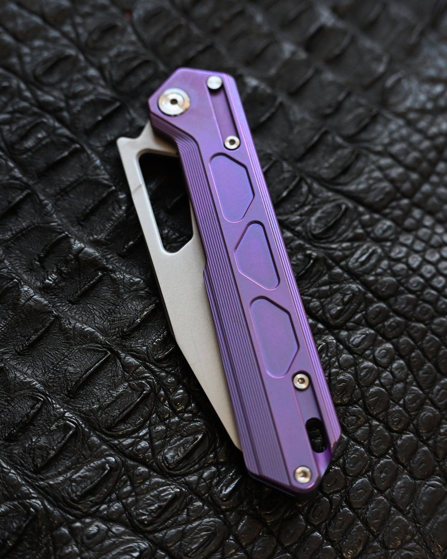 TACRAY DT03 Folding Cooking Knife – Purple (Limited Color)