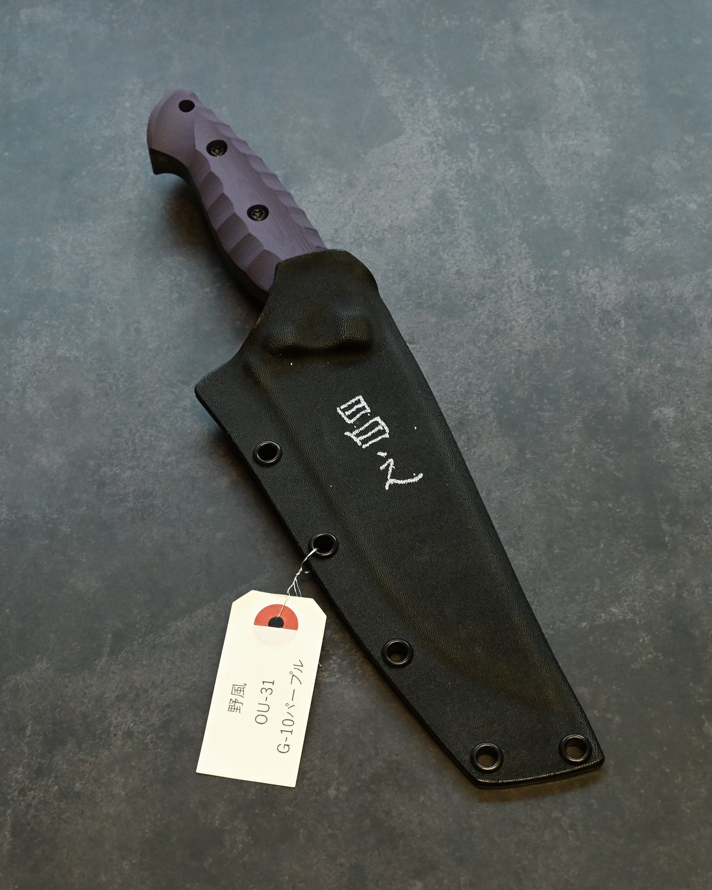 Extremely Rare|Lake Biwa Show Edition|Masayuki Matsuda “Nokaze”|OU-31 Outdoor Fixed Blade|G10 Handle|Handmade in Japan