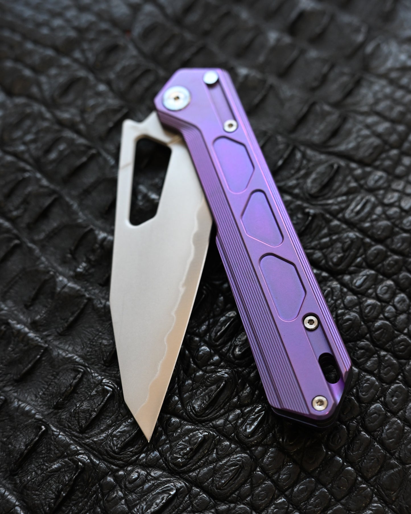 TACRAY DT03 Folding Cooking Knife – Purple (Limited Color)