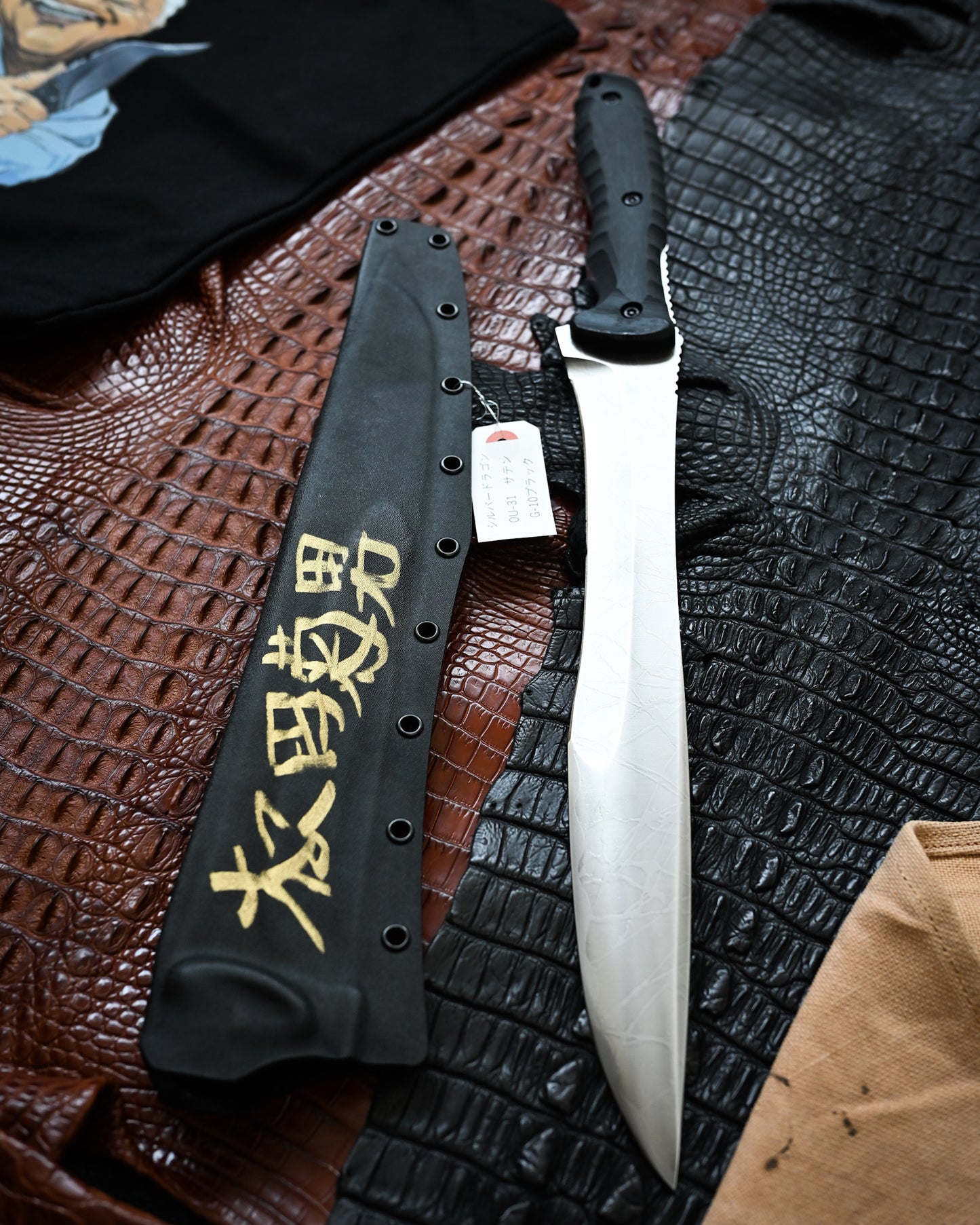 Kiku Matsuda Kikuknives Silver Dragon Ginza Exhibition Limited Edition | Popular Collector’s Model Hand-Signed OU-31 Steel Custom Sheath Ultra-Rare