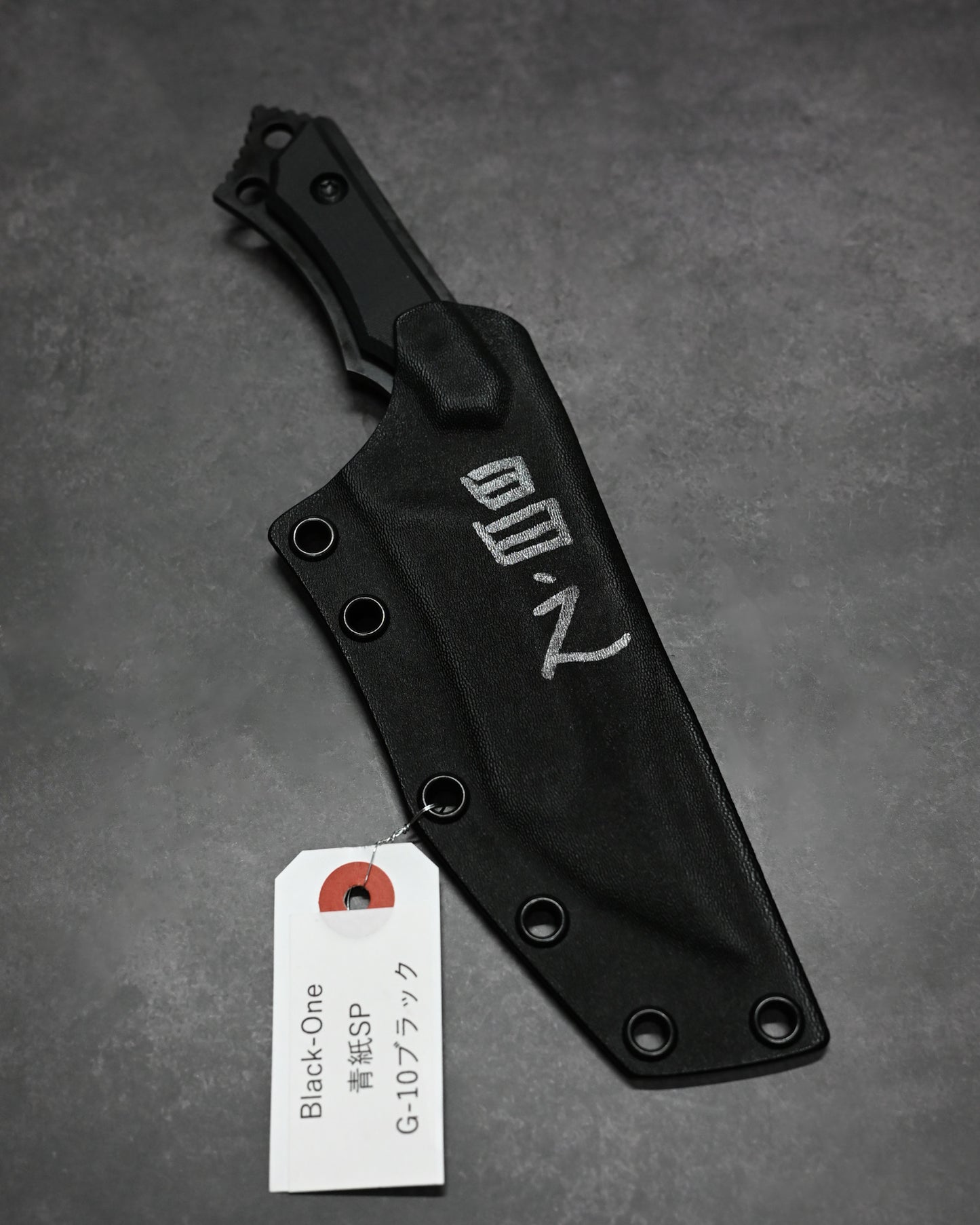 Black-One 日本製 固定刃ナイフ 松田菊男(松田昌之)作|青紙スーパー鋼|G10 ブラック