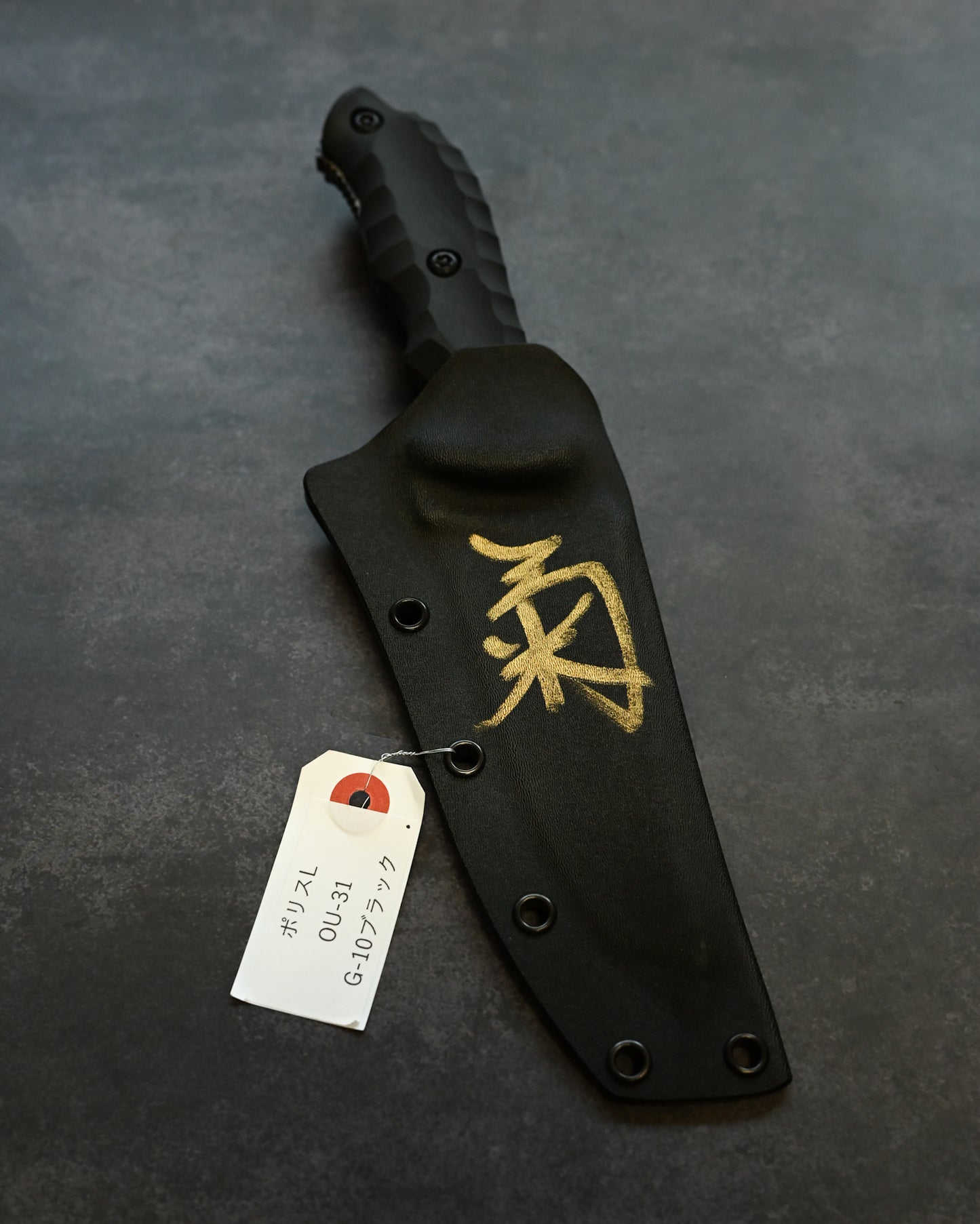 Kiku Matsuda “Police L”|OU-31 Tool Steel × Black G10 Handle|Handmade in Japan