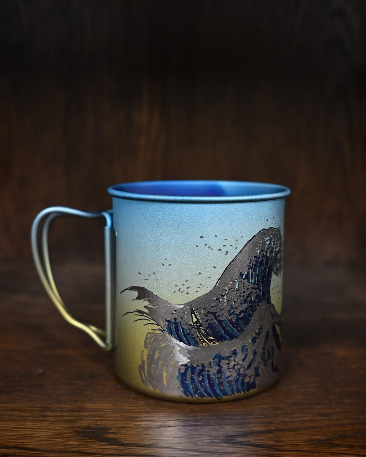 手彫りカスタム限定版 山海印 Snow Peak チタンカップ