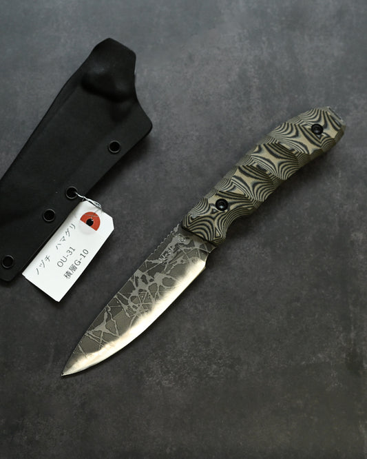 Kiku Matsuda Kikuknives Noduchi Hamaguri Outdoor Fixed Blade  Handcrafted in Japan