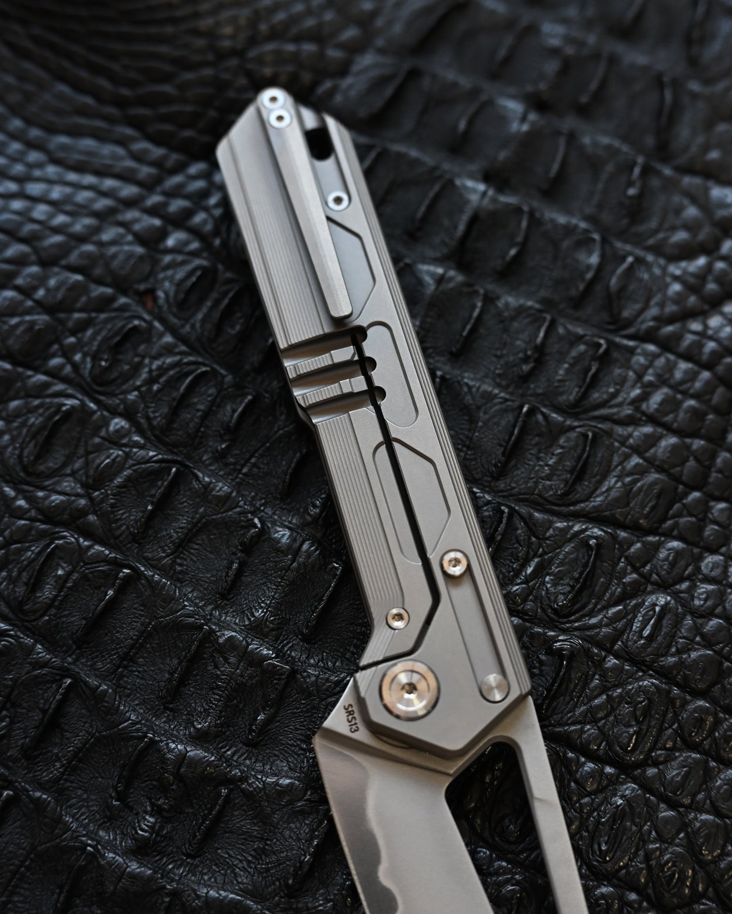 TACRAY DT03 Folding Cooking Knife (Titanium Handle | SRS13 Blade)