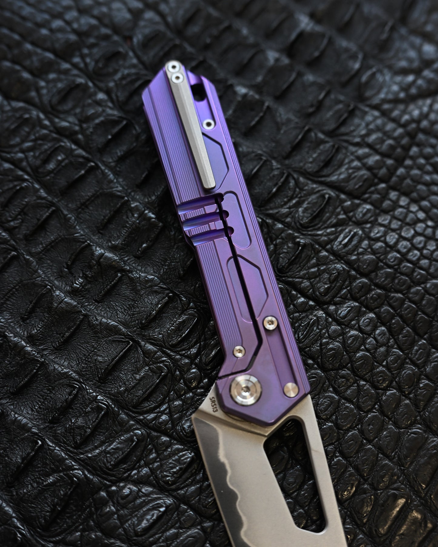 TACRAY DT03 Folding Cooking Knife – Purple (Limited Color)