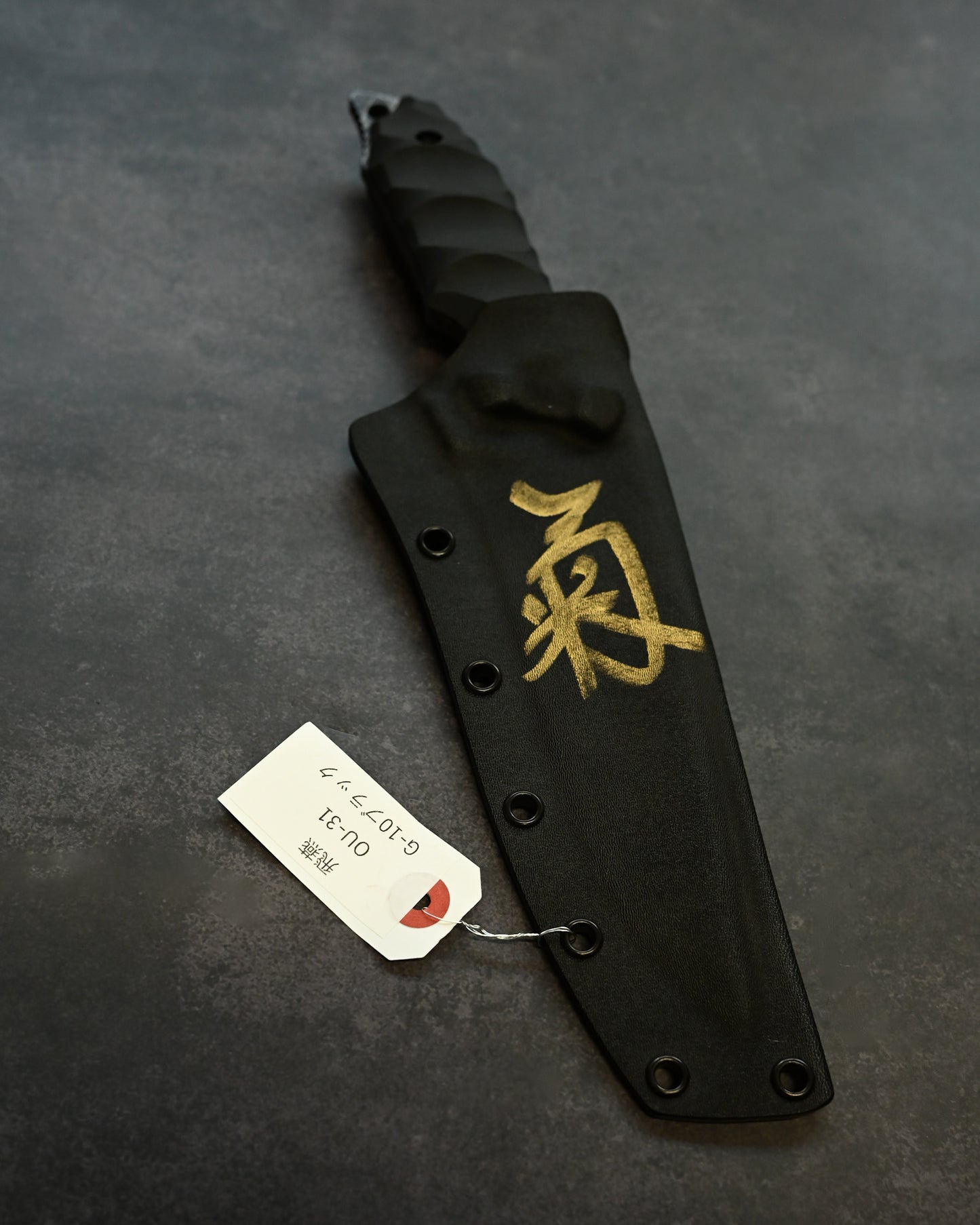 Limited Edition|Kiku Matsuda “Hien”|OU-31 Outdoor Fixed Blade|173mm Blade|Black G10 Handle|Handmade in Japan