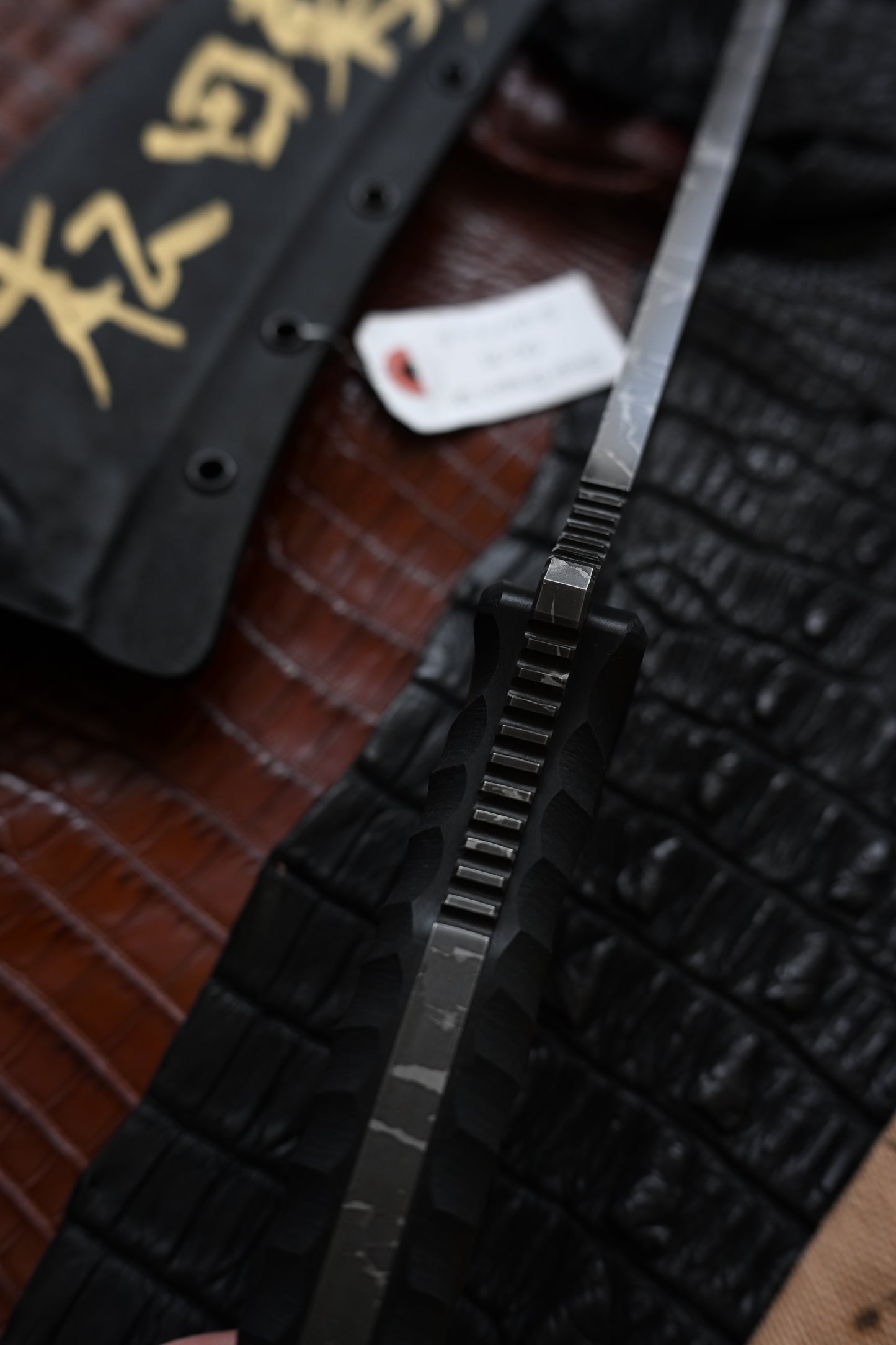 Kiku Matsuda Kikuknives Silver Dragon SP Ginza Exhibition Edition | Hand-Signed OU-31 Steel Custom Sheath Ultra-Rare Collector’s Knife